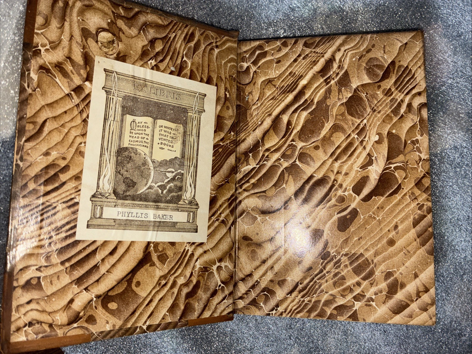 Deerslayer James F. Cooper Fine Binding Leather Marbled Leatherstocking book