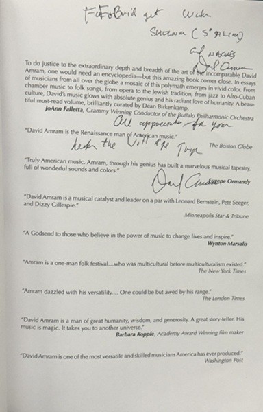 The Many Worlds of David Amram, Inscribed by the author – LIKE NEW, RARE