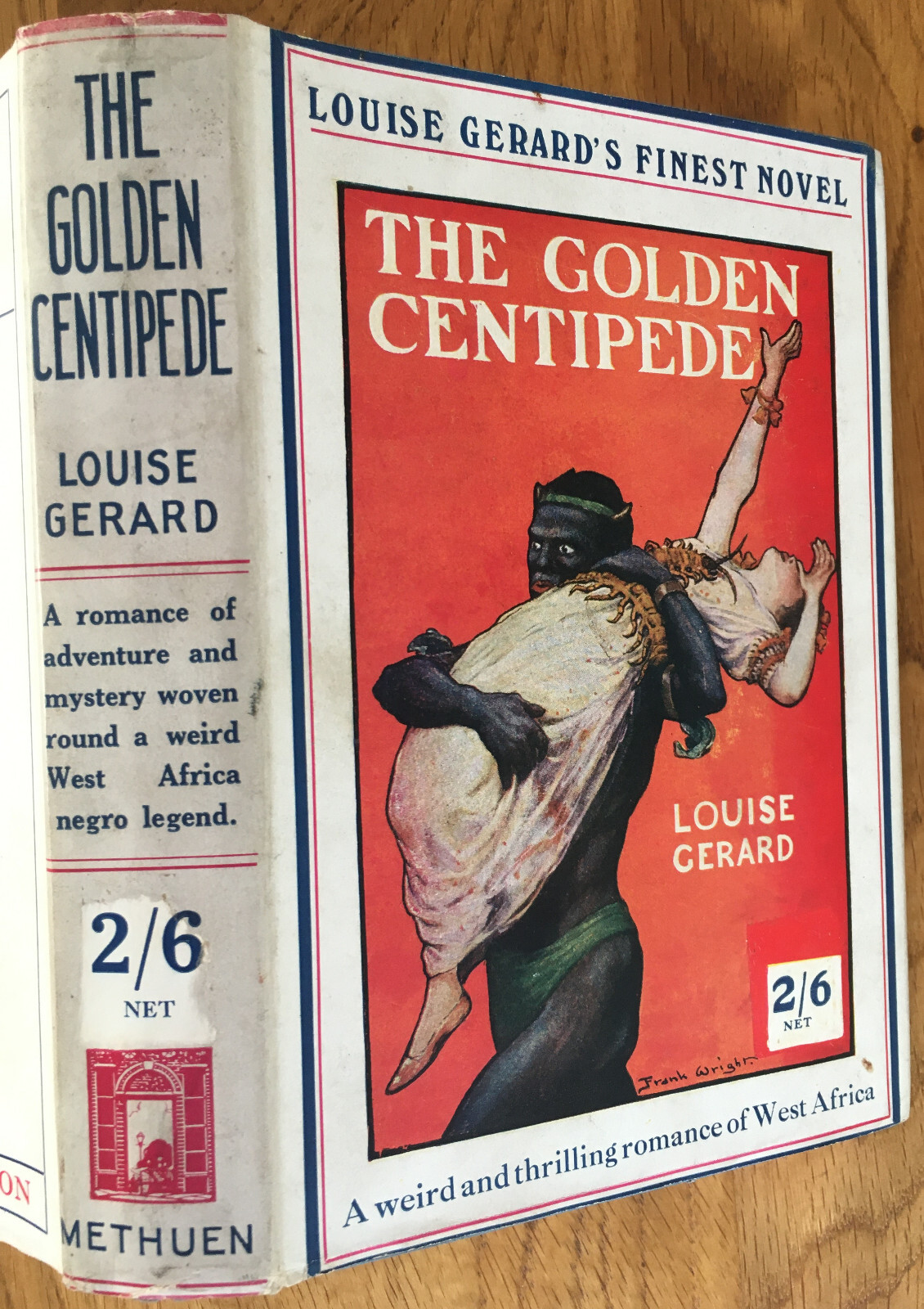 1935 RARE Thriller Louise Gerard The Golden Centipede Africa Adventure Romance
