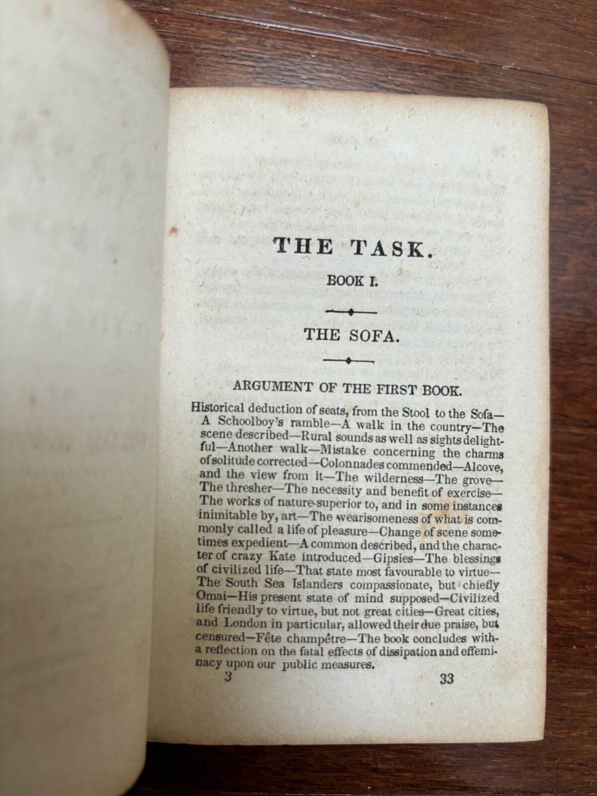 THE TASK A POEM IN FIVE BOOKS – William Cowper 1850 POETRY ANTIQUE