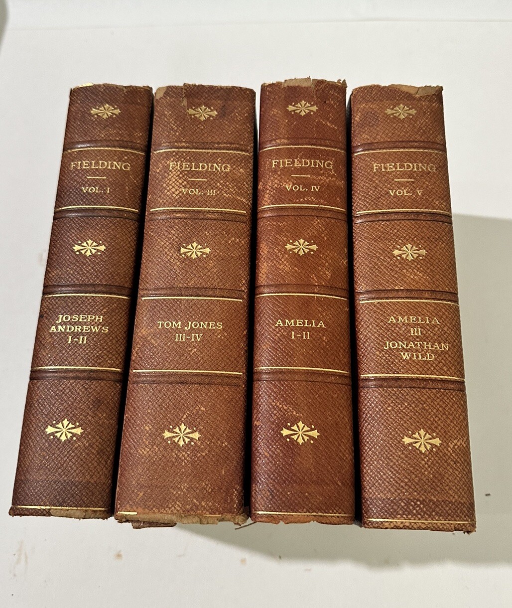 Henry Fielding – Novels – 1903 Illust’d Vol I III IV V Missing Vol II And VI