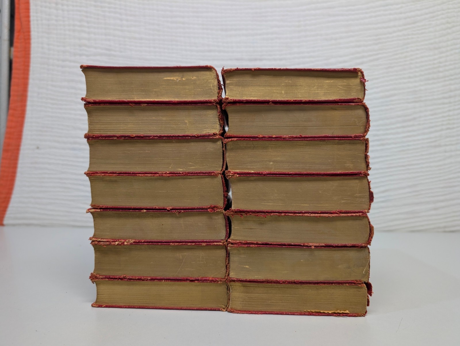 The Works of Charles Dickens 14 Volumes Red Illustrated Set
