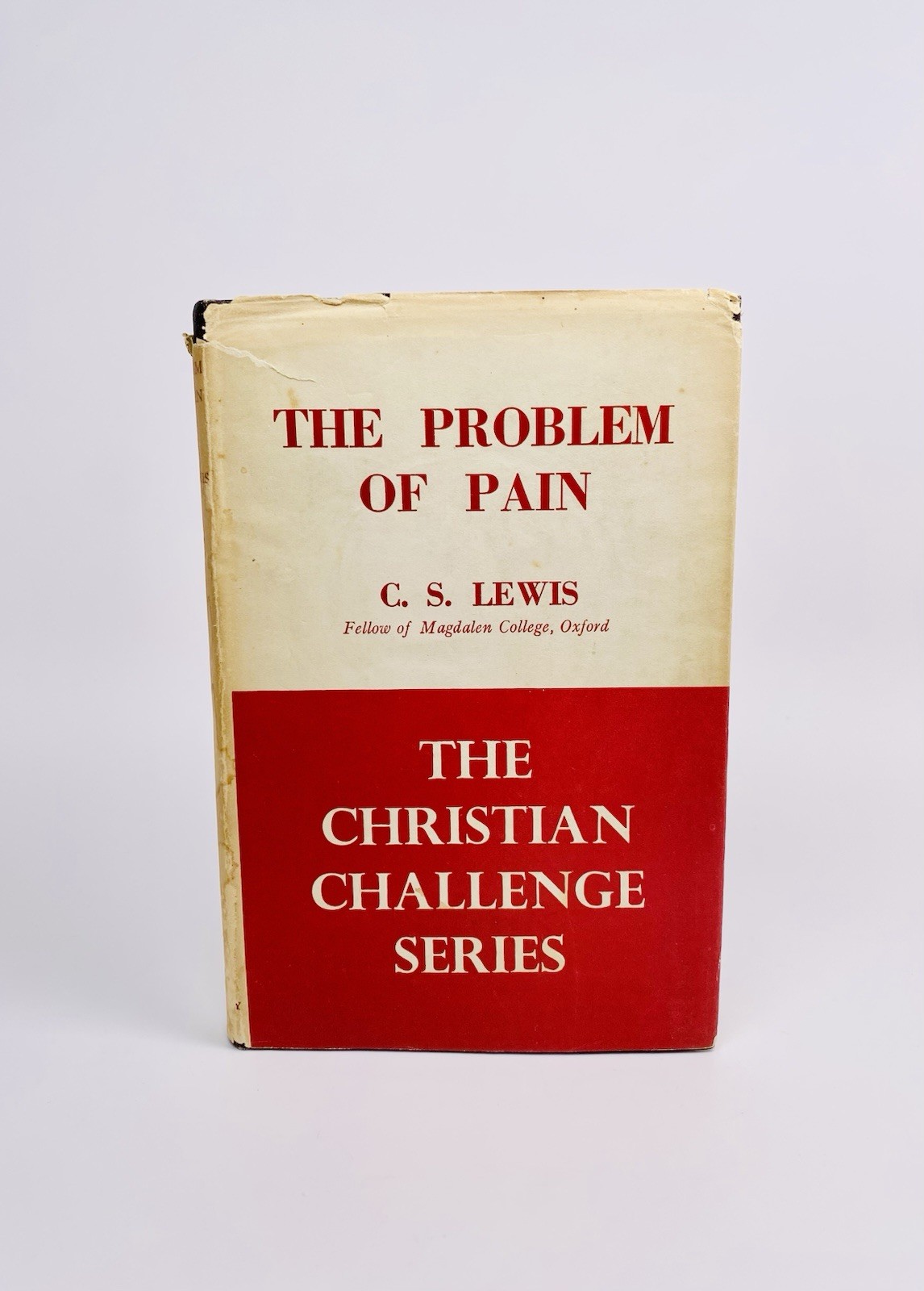 C. S. LEWIS, The PROBLEM of PAIN, 1ST EDITION, 1940 / 1943, BLES, DJ in MYLAR