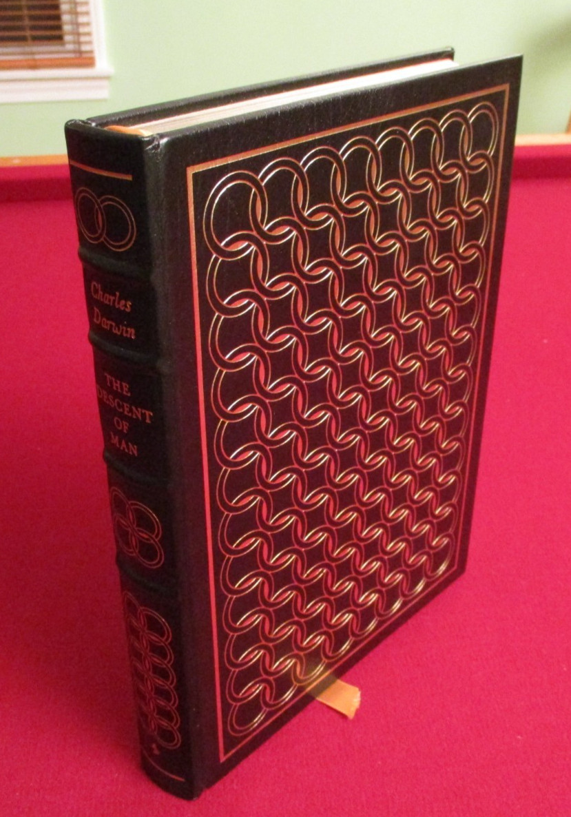 The Descent of Man by Charles Darwin ~ The Easton Press ~ Leather Bound Book