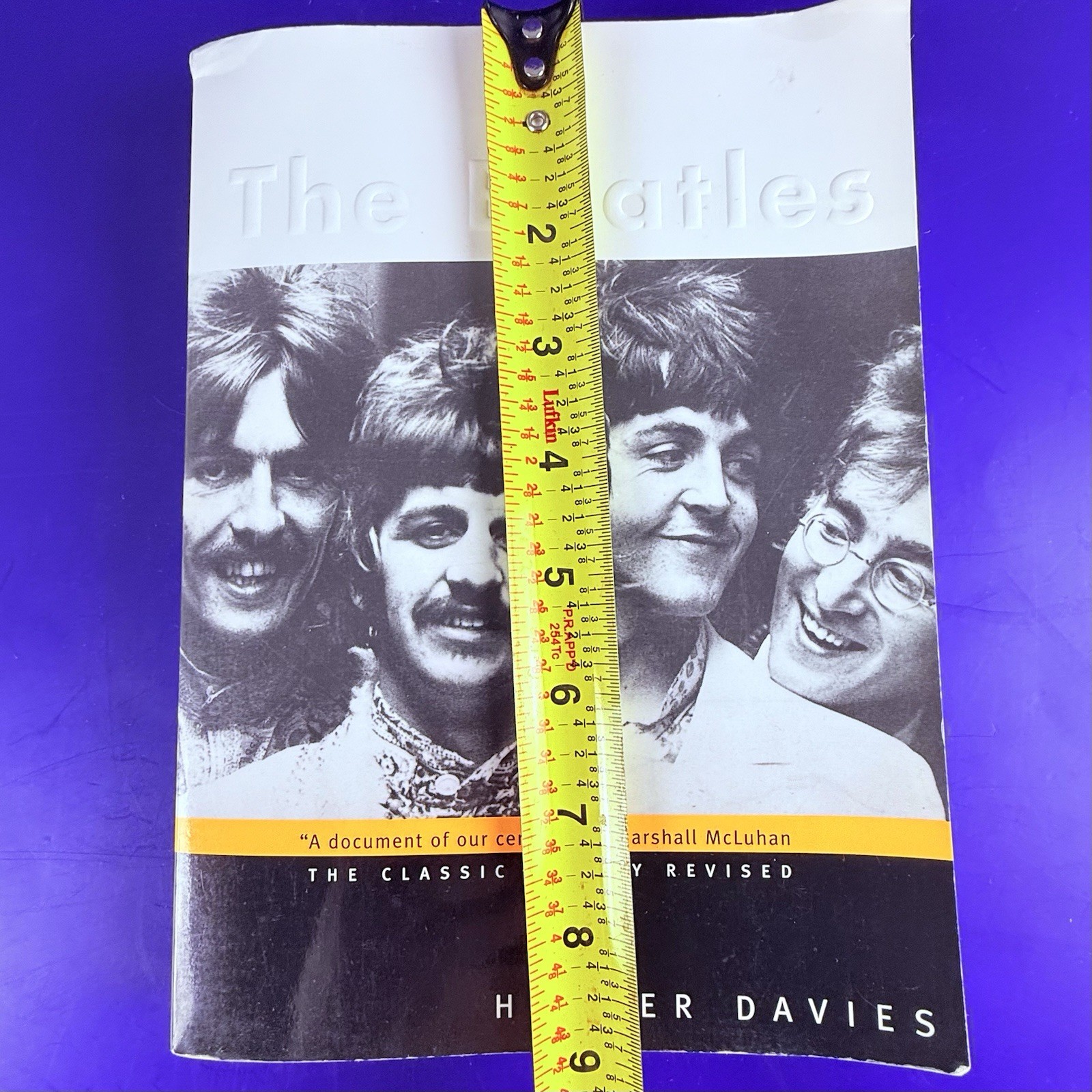 BEATLES “HUNTER DAVIES REVISED BIO” 1996 SOFT COVER BOOK 416 pages