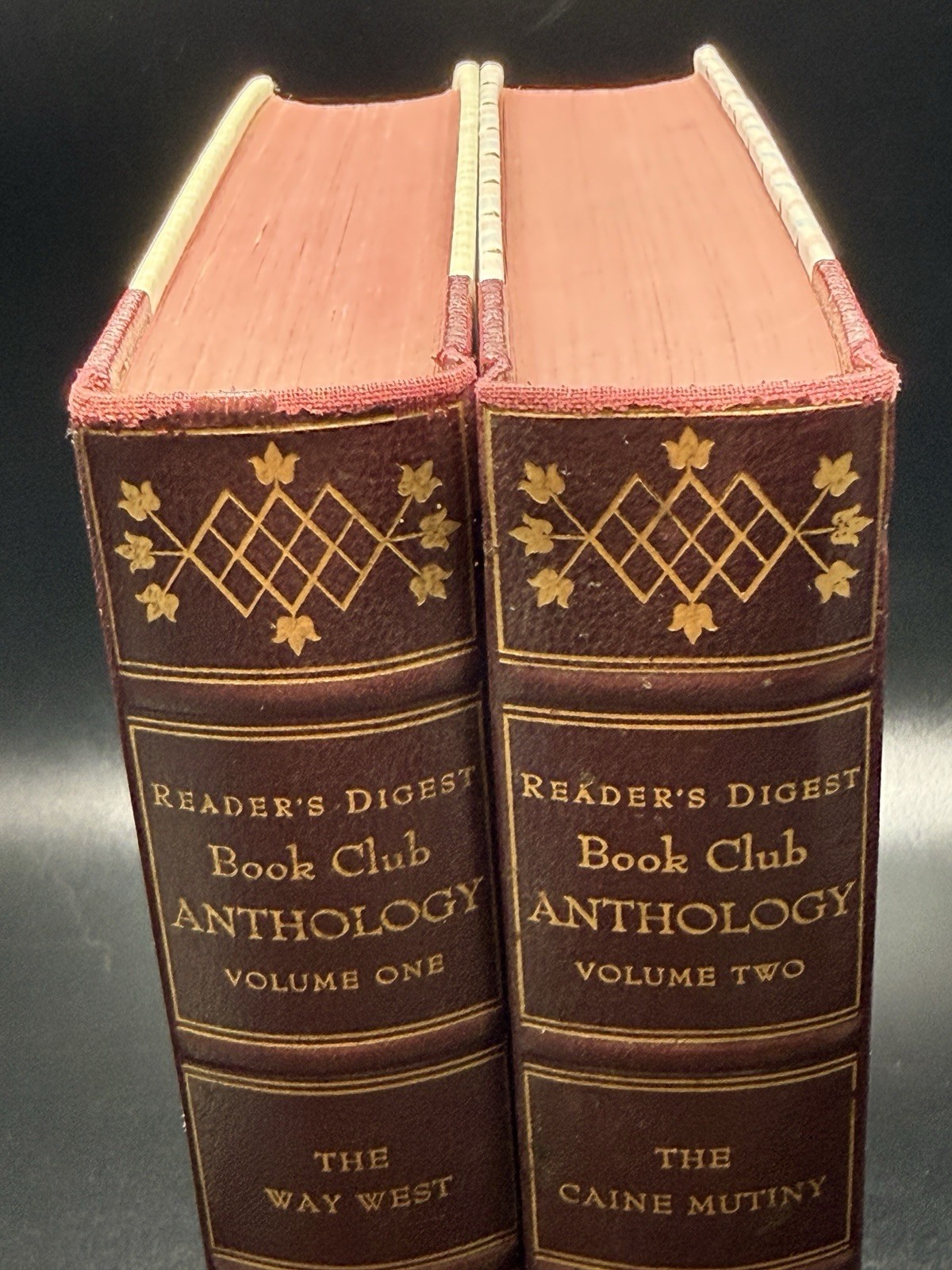 Vintage Books for Decor 1956 Readers Digest Anthology Volumes 1 2 Hardcover Set