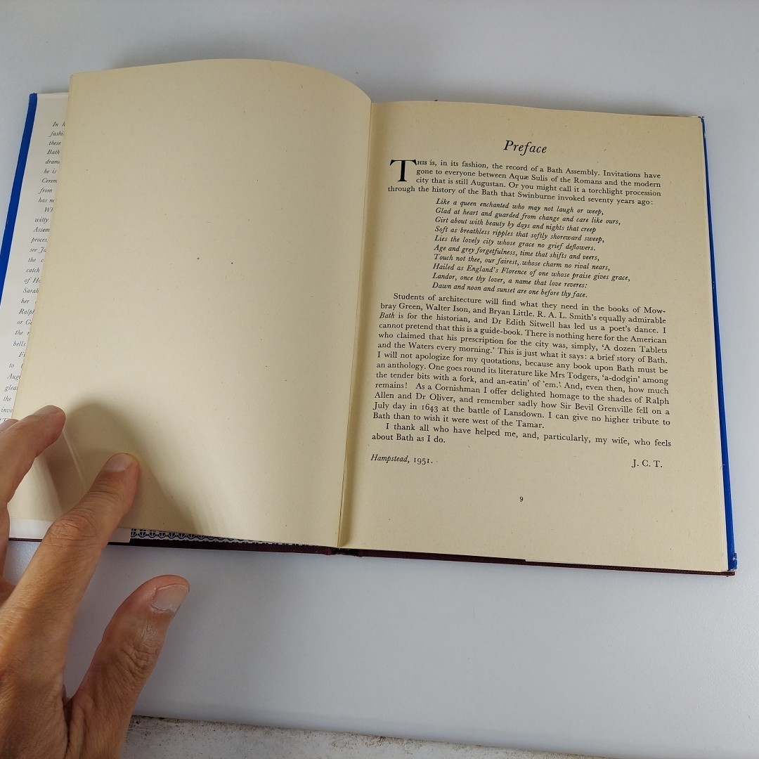 The Story Of Bath J.C. Trewin 1951 Staples Press 1st Edition Illustrated HCDJ