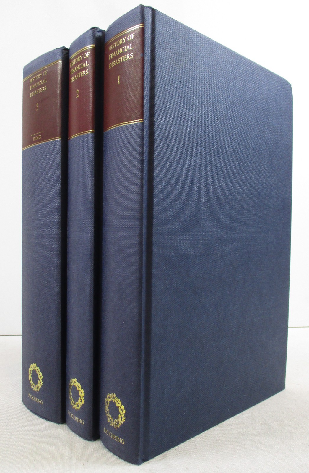 3-Vol Set “History of Financial Disasters, 1763-1995” Pickering & Chatto 2006 HC