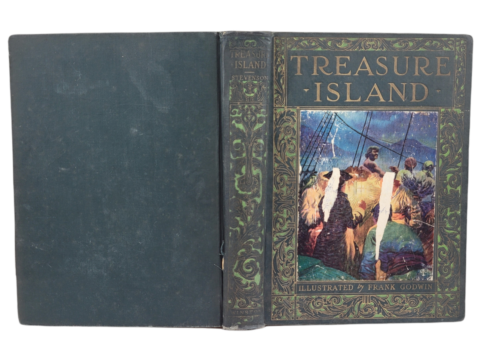 ANTIQUE 1924 Treasure Island by Robert Louis Stevenson | John C. Winston Company