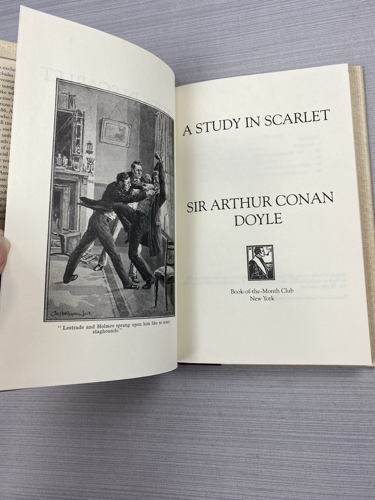 Sir Arthur Conan Doyle A STUDY IN SCARLET Book of the Month Club Edition 1994