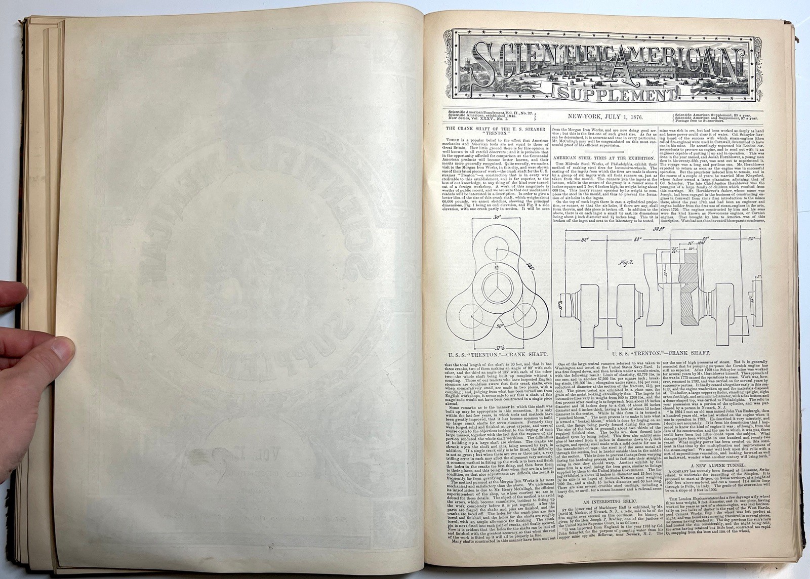 1876 SCIENTIFIC AMERICAN SUPPLEMENT CENTENNIAL EXHIBITION ILLUSTRATED VOLS I II