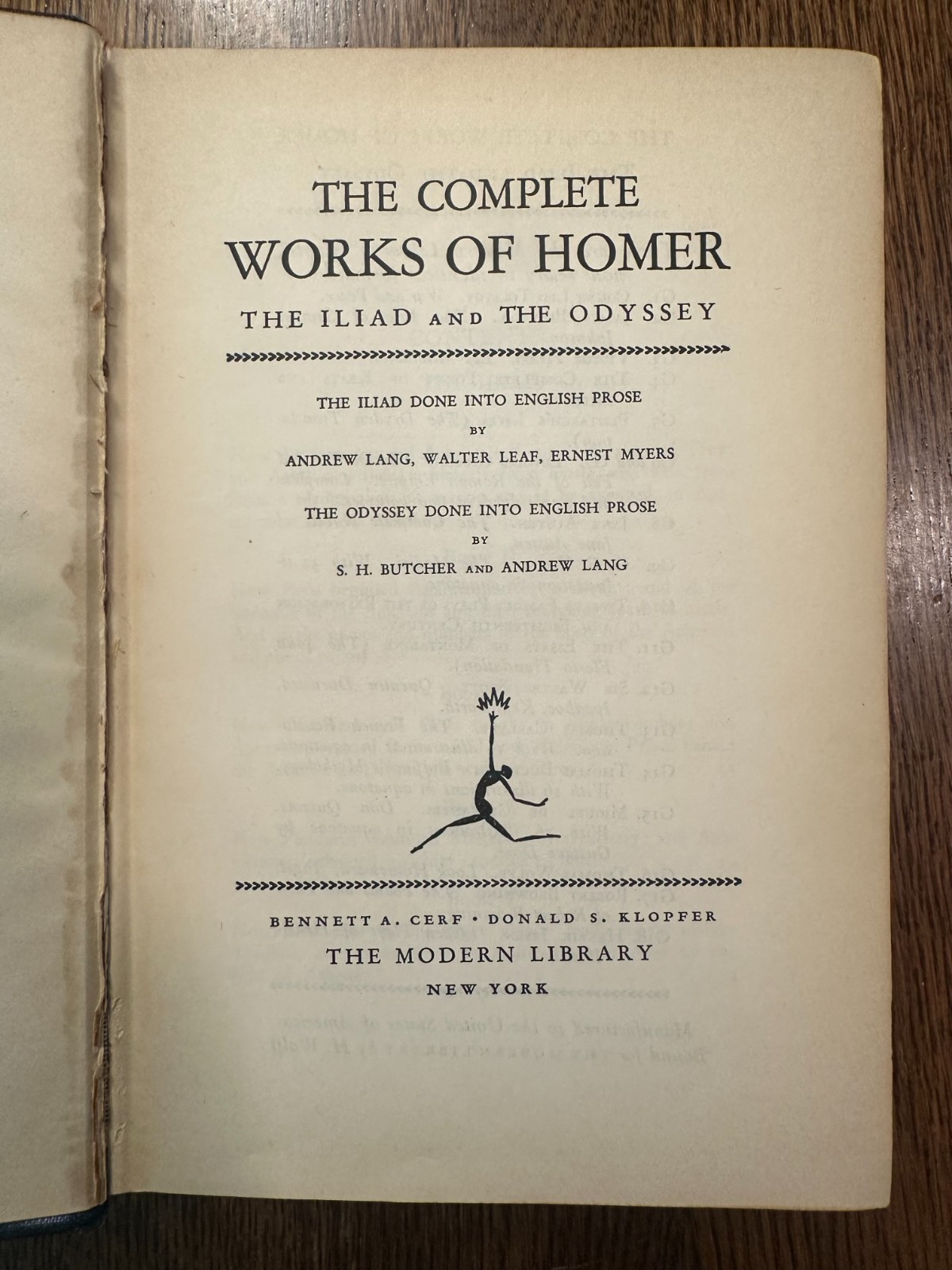 The Complete Works Of Homer – Modern Library – The Iliad & The Odyssey