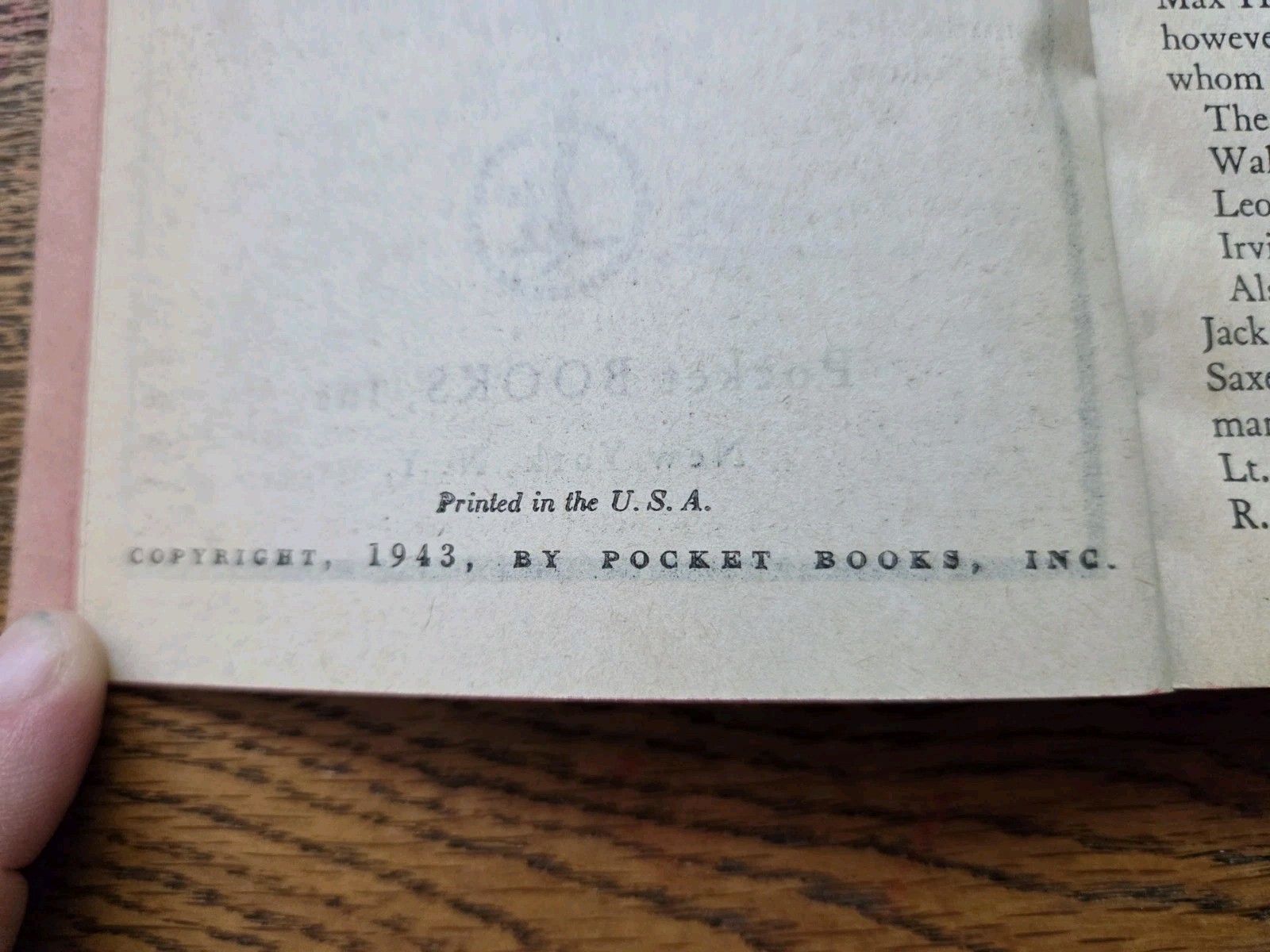 1945 POCKET BOOK OF WAR HUMOR Anecdotes Quips The New Yorker Cartoon