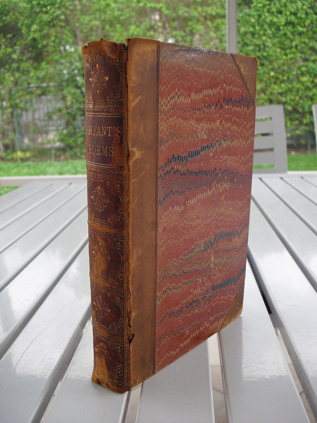 POETICAL WORKS OF WILLIAM CULLEN BRYANT HOUSEHOLD EDITION 1879 LEATHER