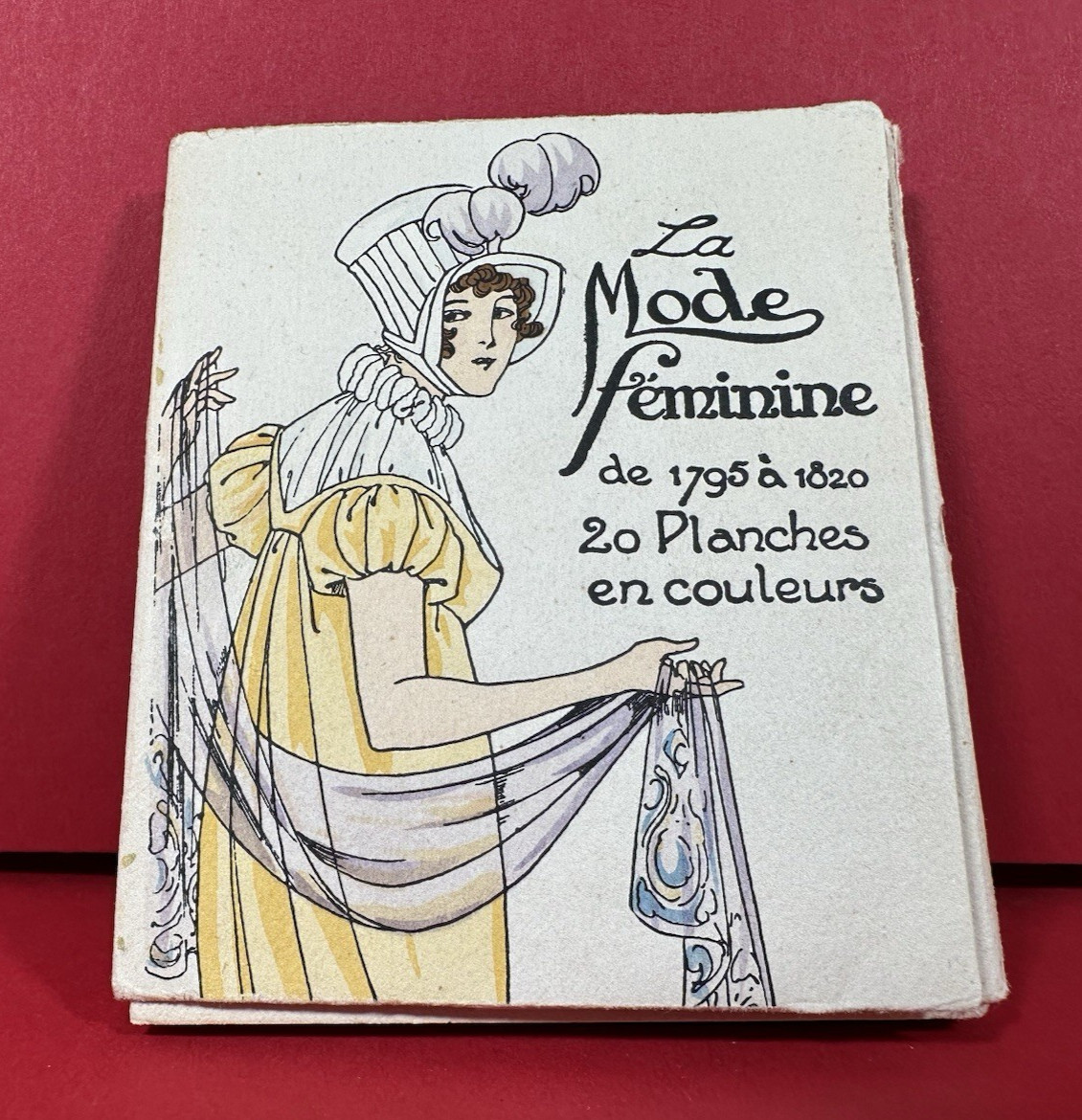 La Mode Feminine. Printed 1920s. (20) 1795-1820 Fashion prints, 3.75 x 3.125″