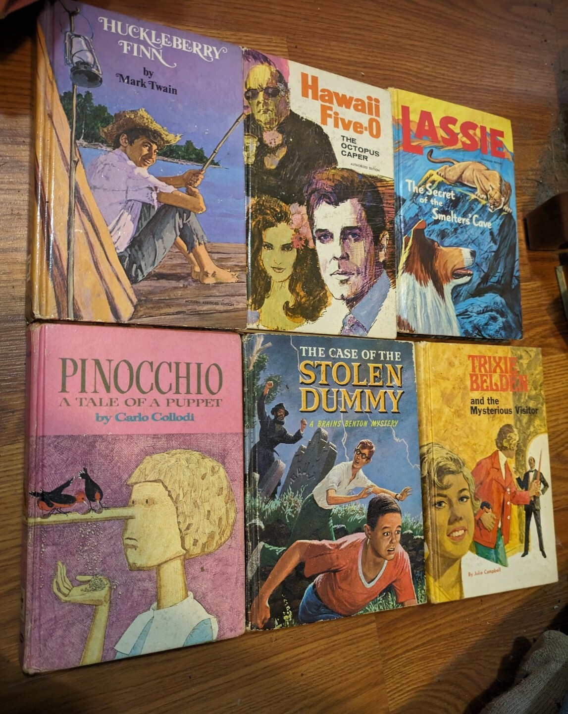 Vintage Whitman A Little Big Book 6 pc LOT SEE DESCRIPTION Pinocchio ETC
