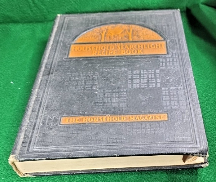 Vtg 1939 Household Searchlight Recipe Cookbook Tabbed Index Handwritten Notes