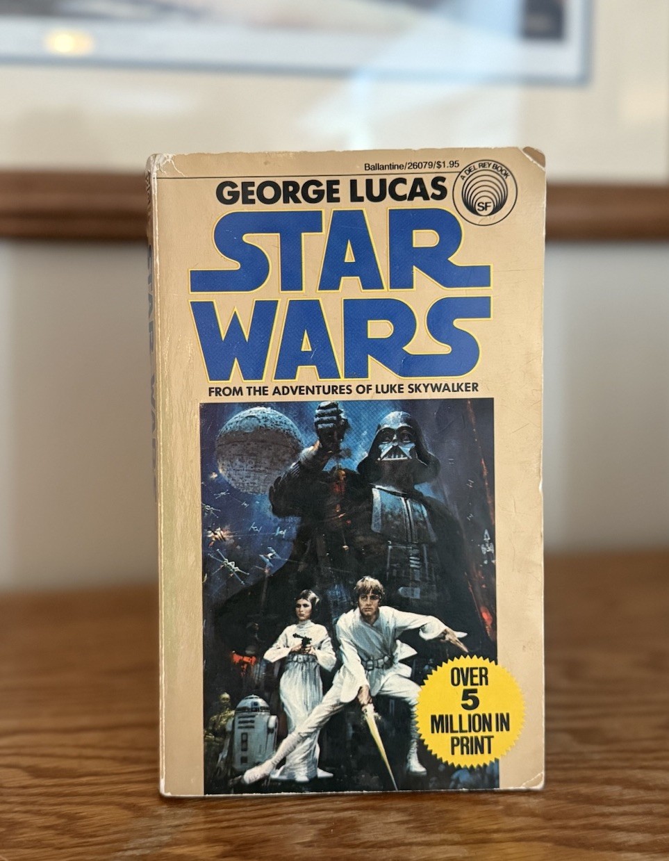 George Lucas STAR WARS A New Hope 1977 Ballantine Del Rey w/ Movie Photo Insert