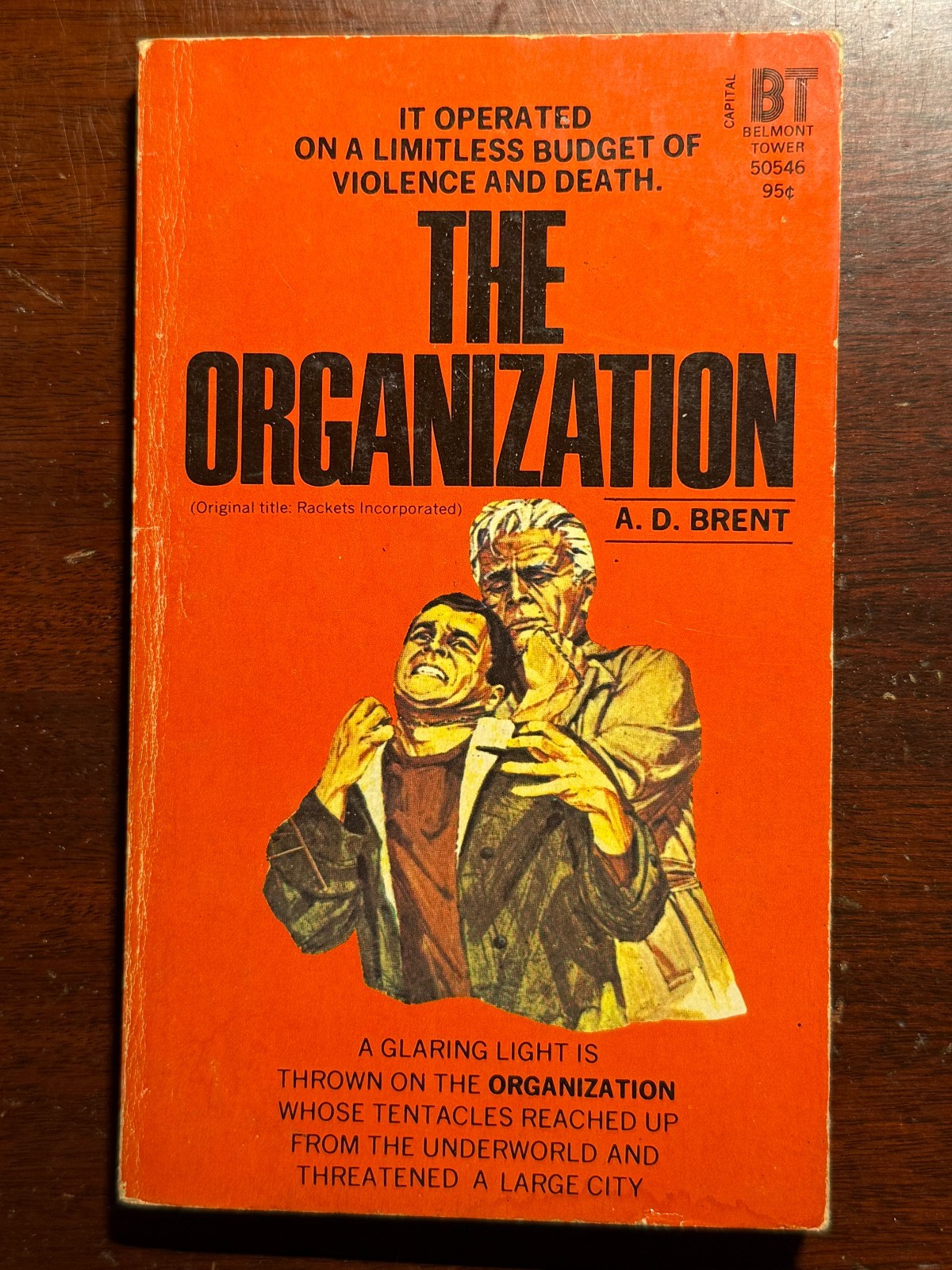The Organization A D Brent Belmont Tower Books 1973 1970s Vtg