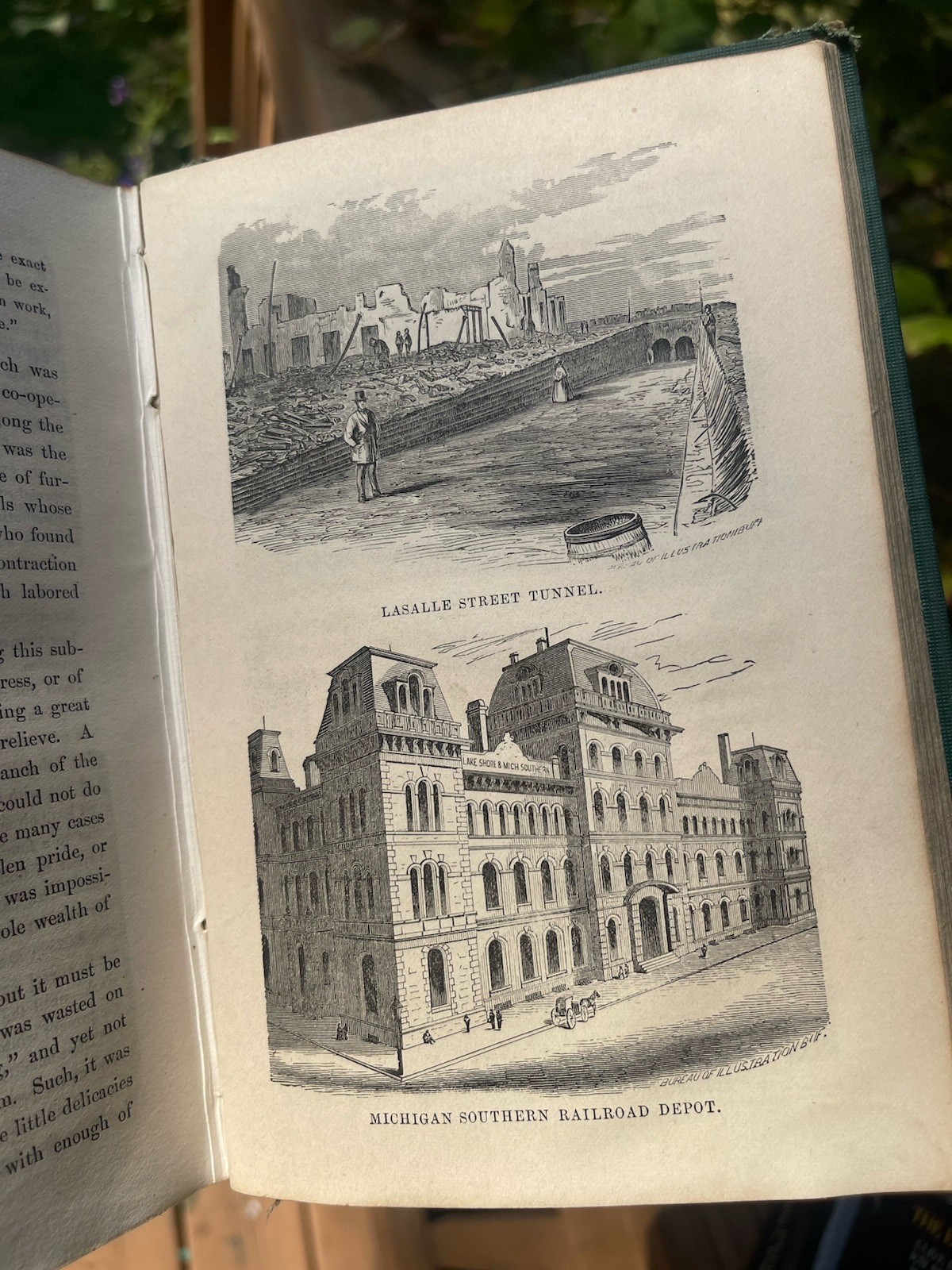 1872 Great Conflagration of Chicago by Colbert & Chamberlain Antique Illustrated