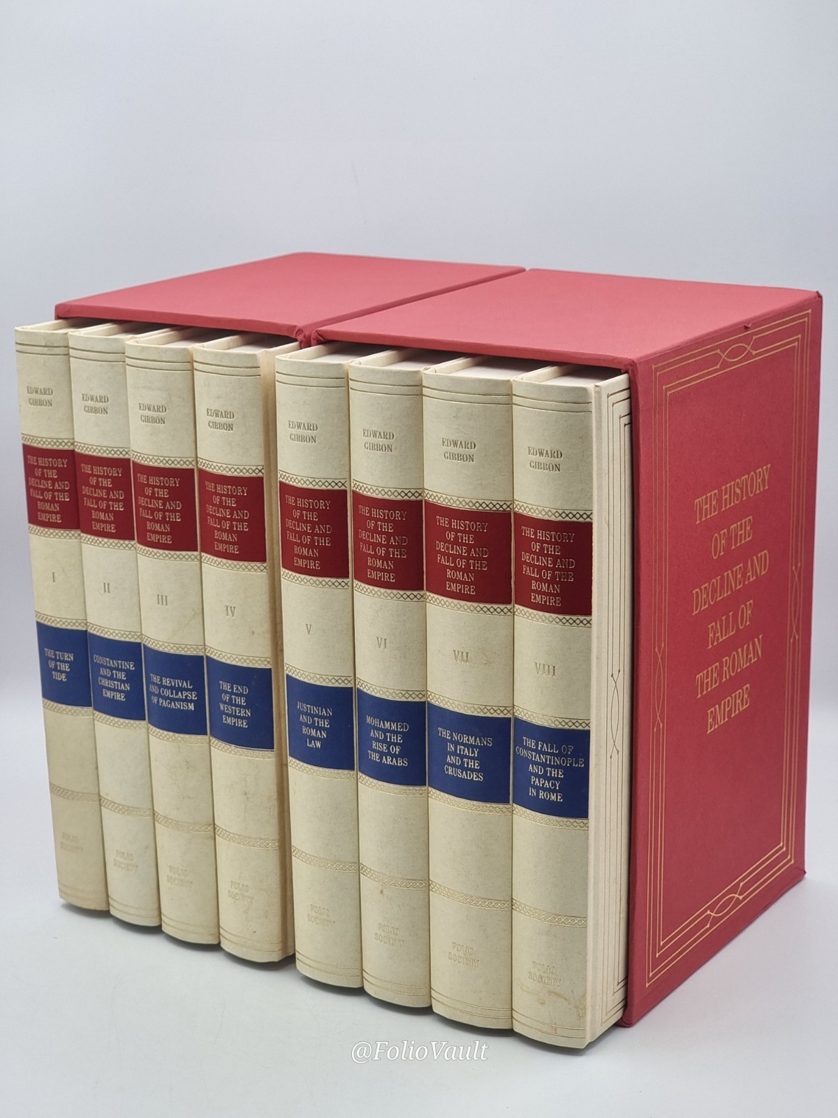 Decline And Fall Of The Roman Empire (8v) – Edward Gibbon – Folio Society – 1998