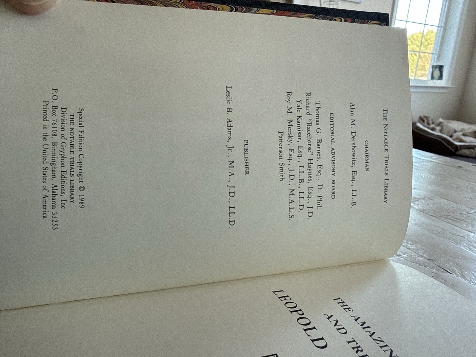 Amazing Crime and Trial of Leopold and Loeb HC Notable Trials Library
