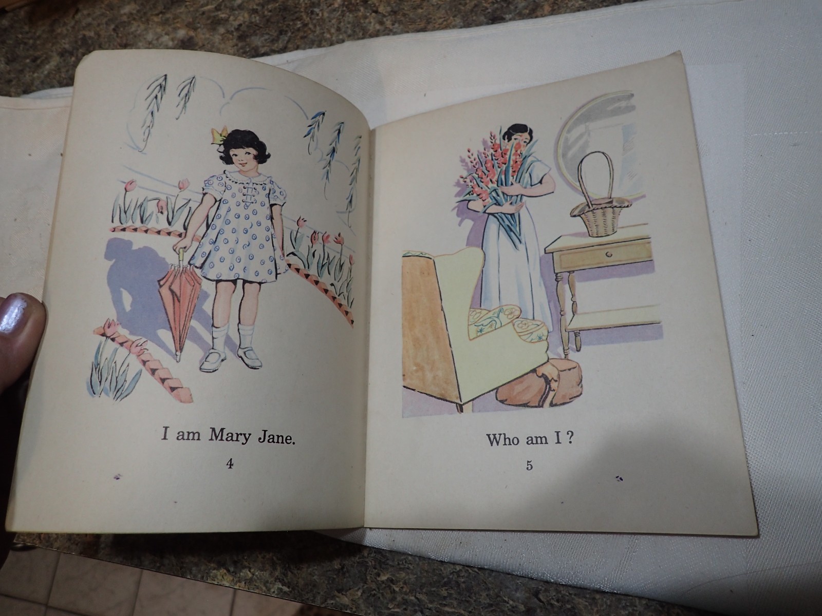 1937 Child Development Readers Who Knows School Book Houghton Mifflin