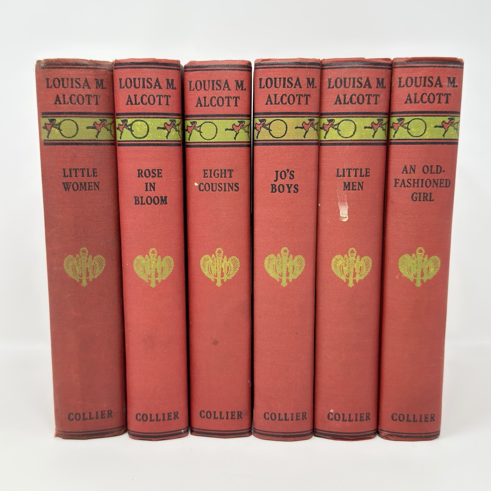 Lot Of 6 Vintage Books By Louisa M. Alcott (1910s, Collier)
