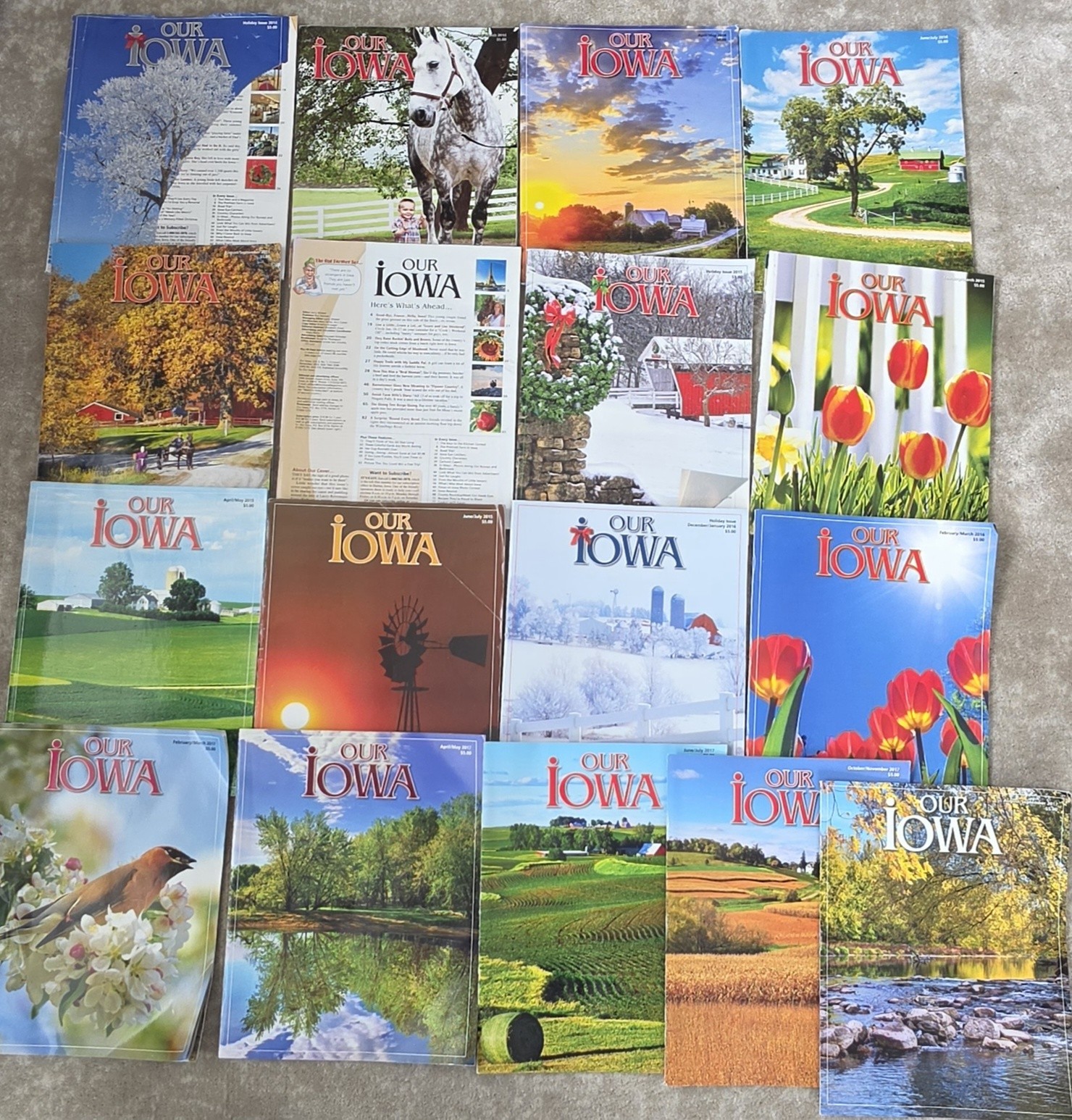 Lot 17 OUR IOWA magazine 2014 2015 2016 2017 Holiday Backroads Farm Memories