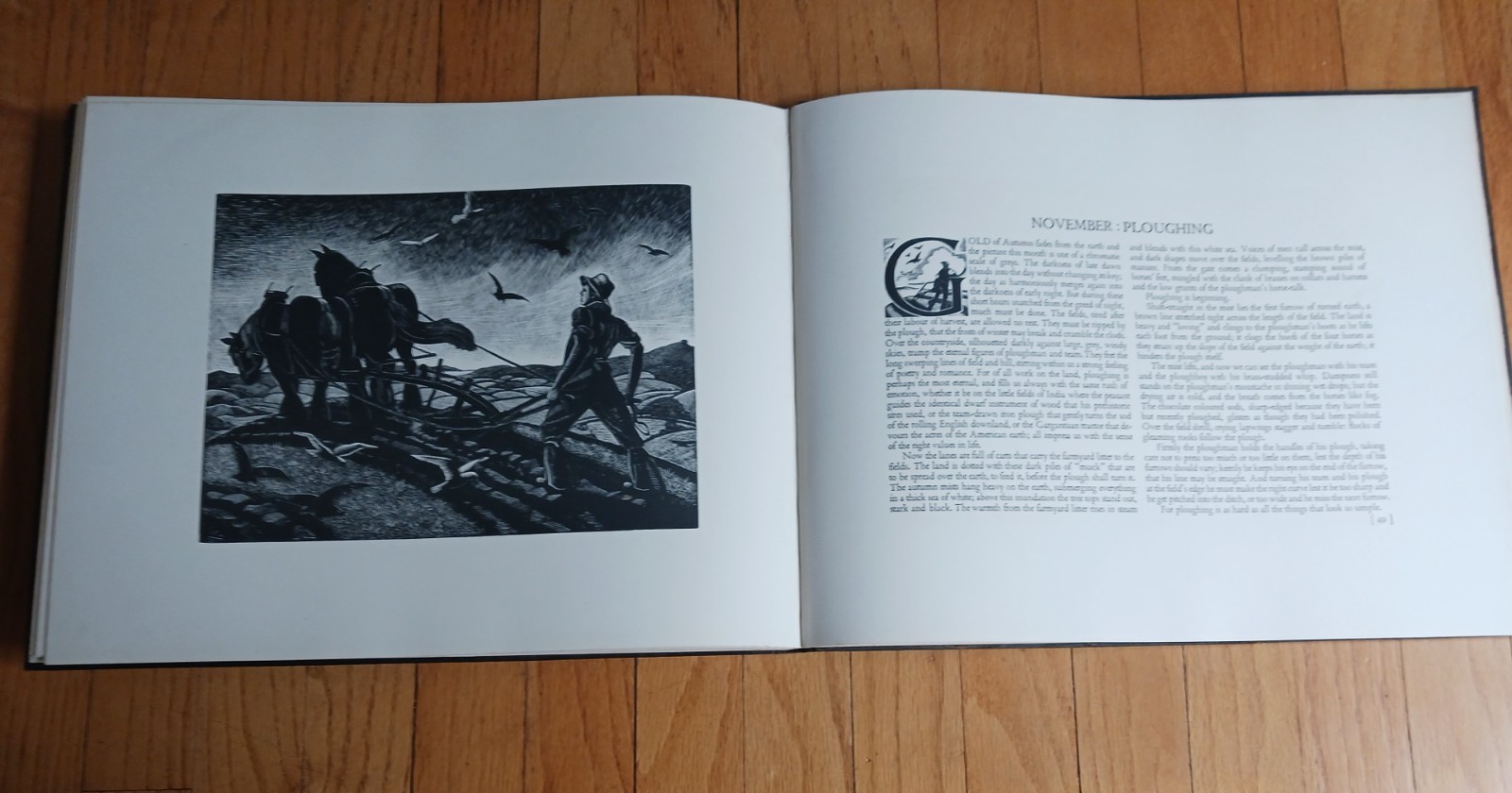 The Farmer’s Year Calendar of English Husbandry Clare Leighton First Edition