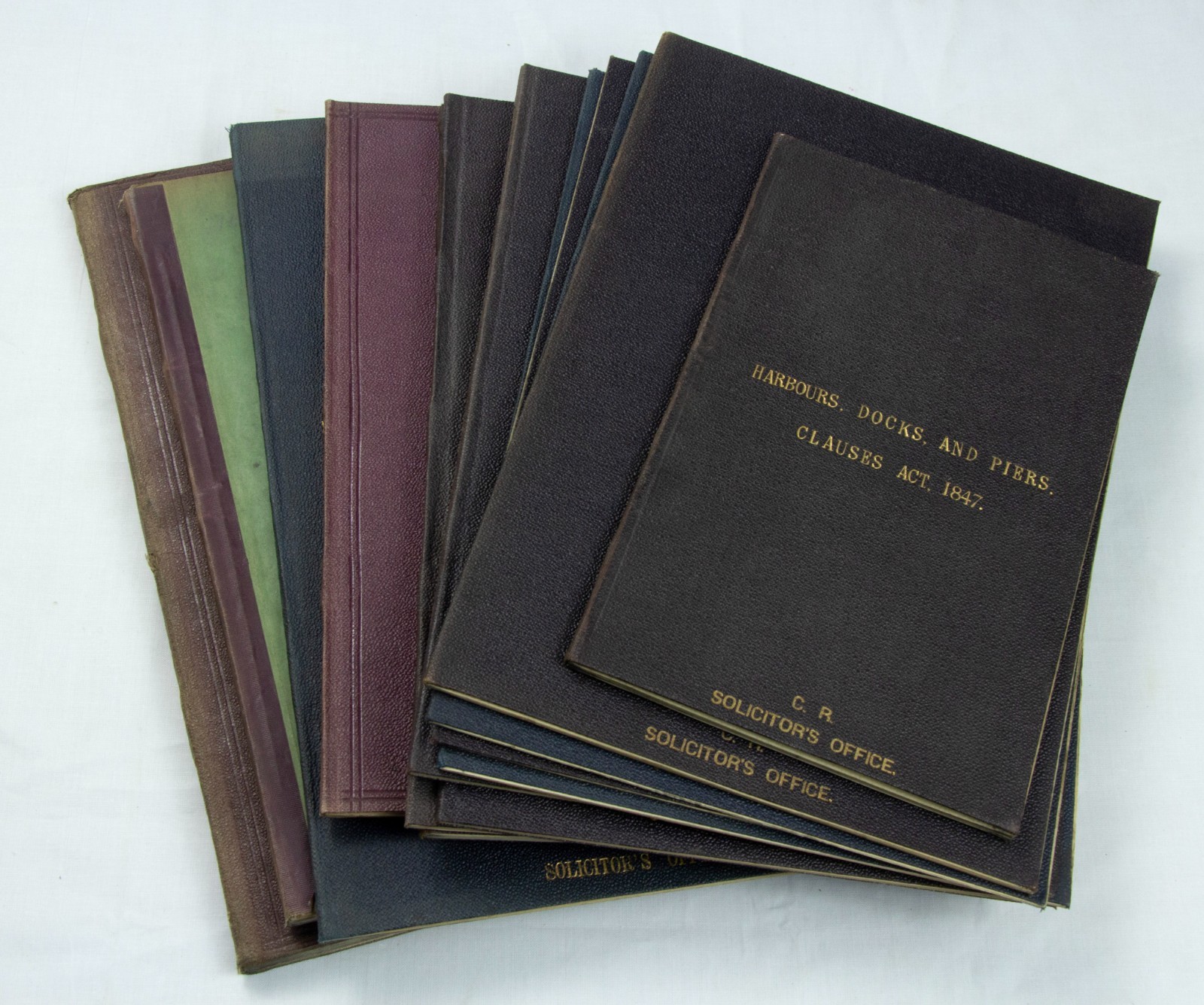 SCOTLAND railways – set of 19th century parliament acts – from solicitors office