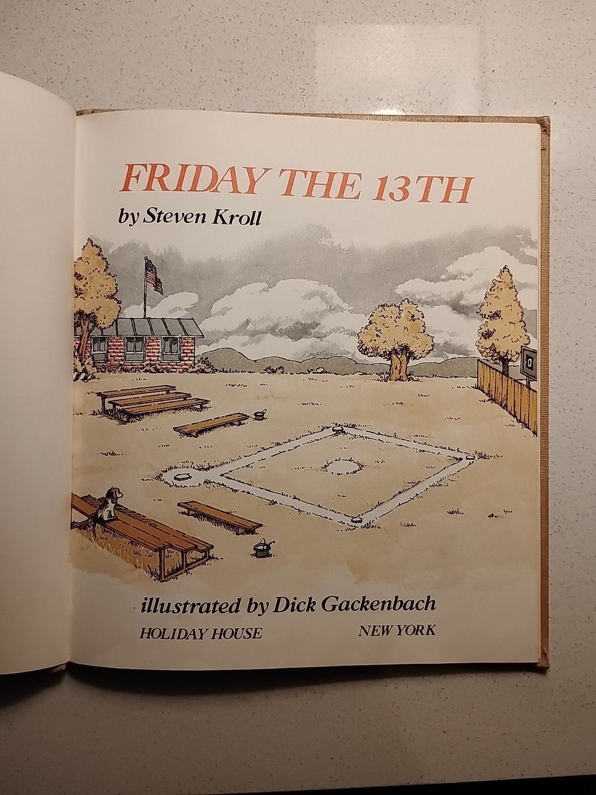 SIGNED Friday the 13th Steven Kroll 1981 HC Holiday House Inscribed