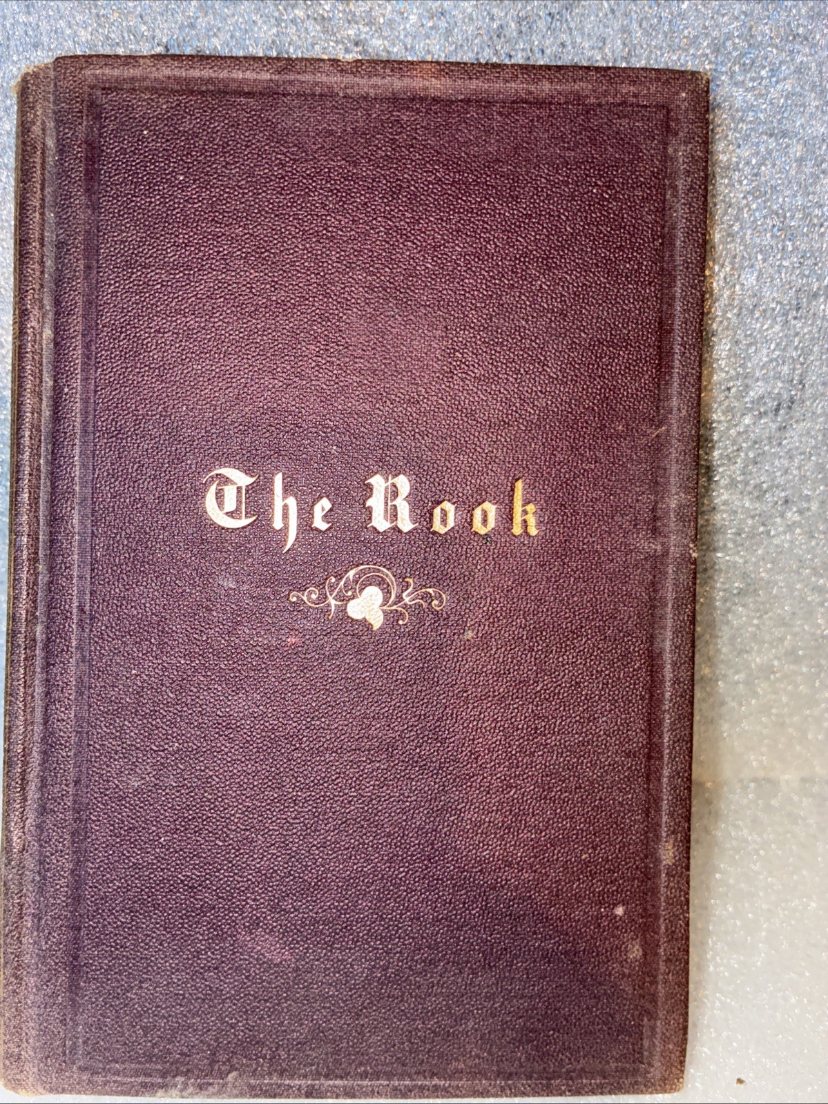 The Rook Small Antique hardcover book 1854 Gilt Industry