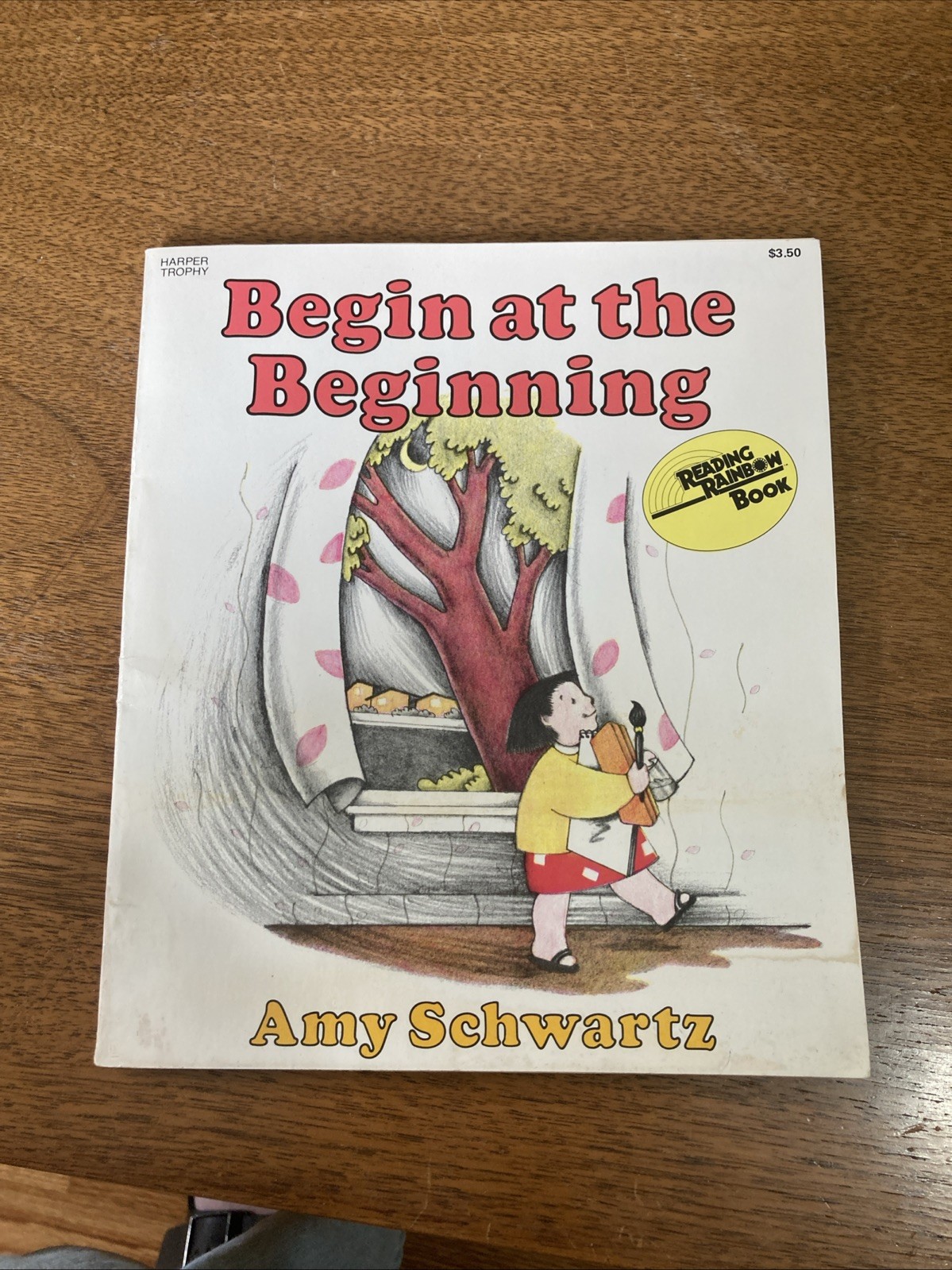 Begin At The Beginning Reading Rainbow Vintage Children’s Paperback Book 1984