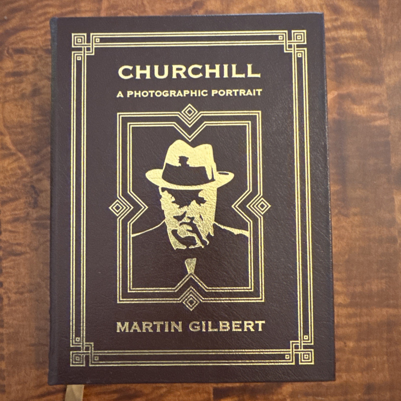 Churchill: A Photographic Portrait — Easton Press (1988) Leather‑Bound Not Read