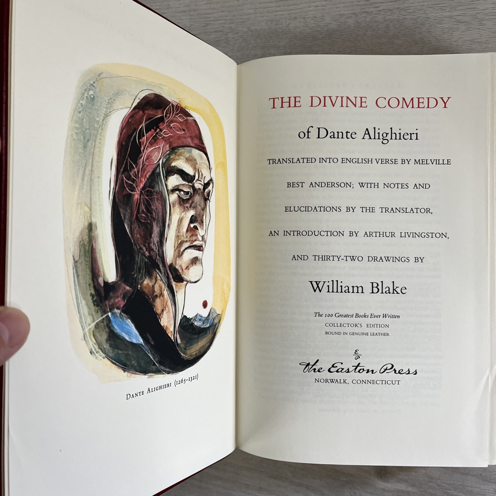 Leather Easton Press Book 1978 The Divine Comedy Dante Excellent Condition