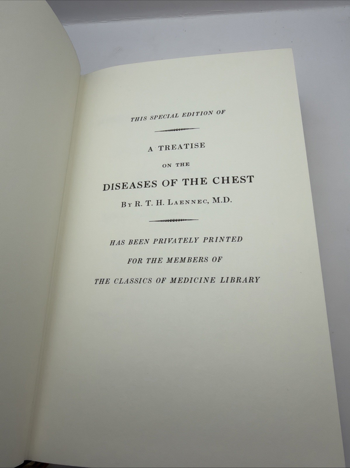 A Treatise On The Diseases Of The Chest – Reprint 1821 Edition