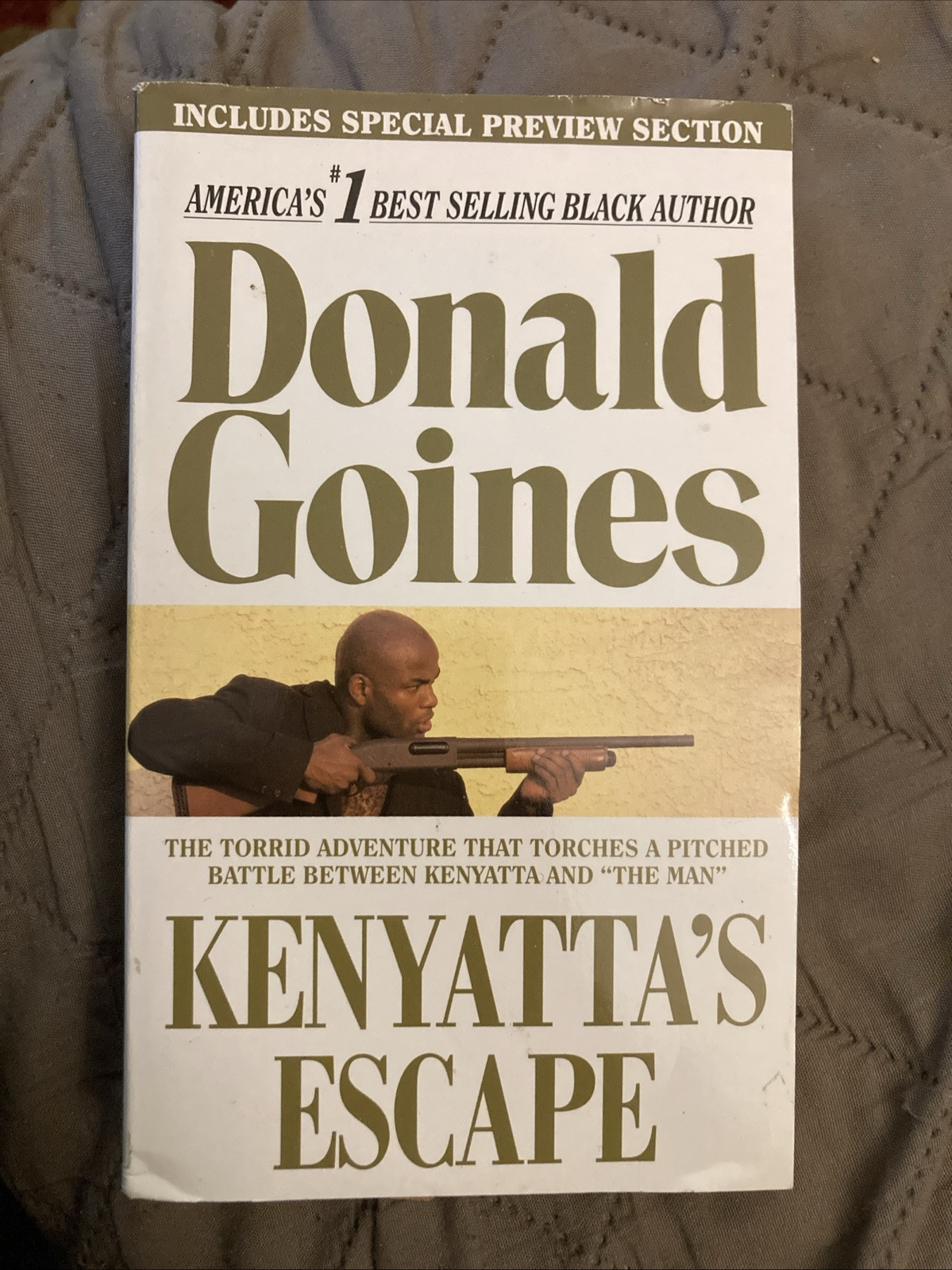 Crime Vintage Pb, Kenyatta’s Escape by Goines, Holloway Classic 2nd 2008, NVG+