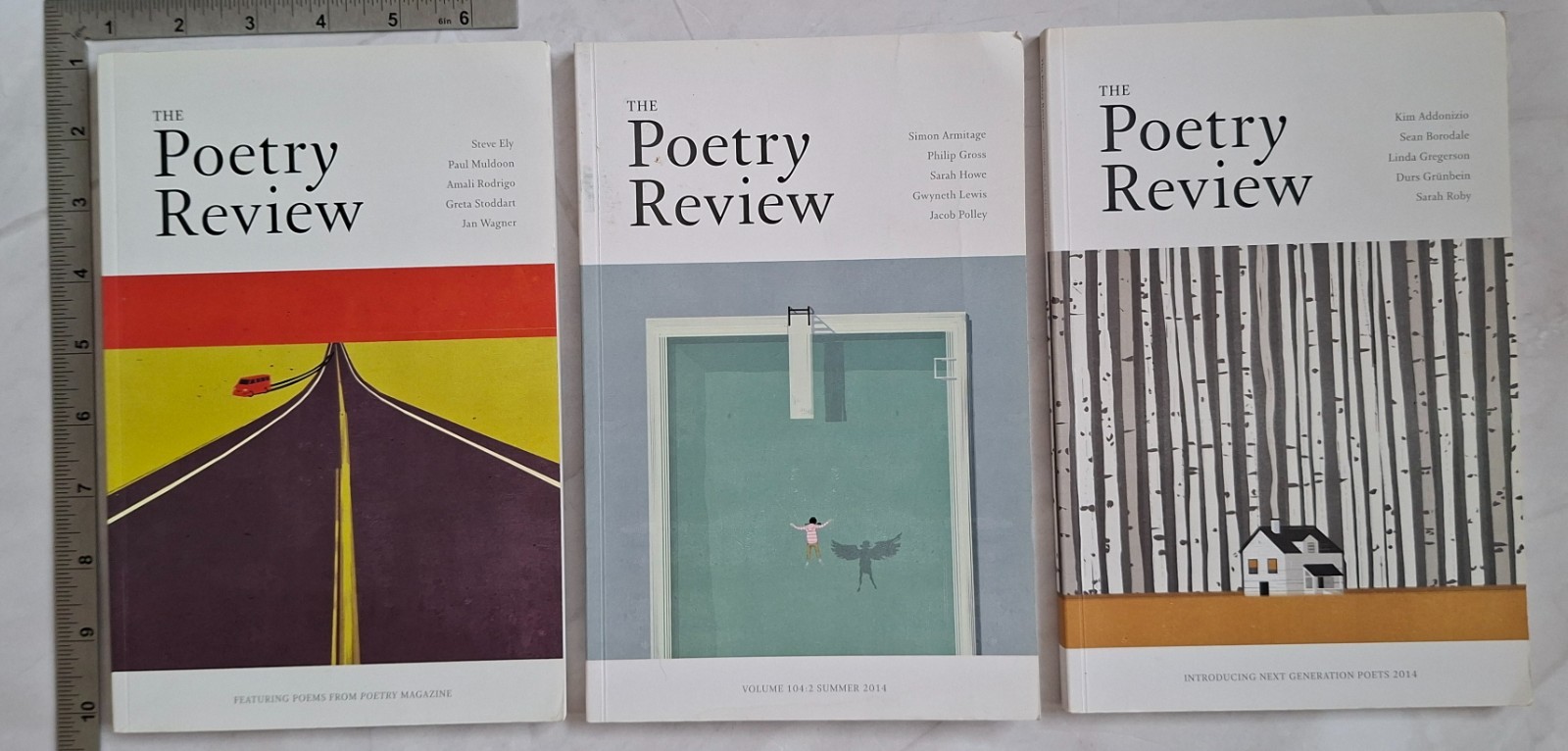 The Poetry Review Set Of 3 Mixed Authors 1st 2014 Paperback The Poetry Society