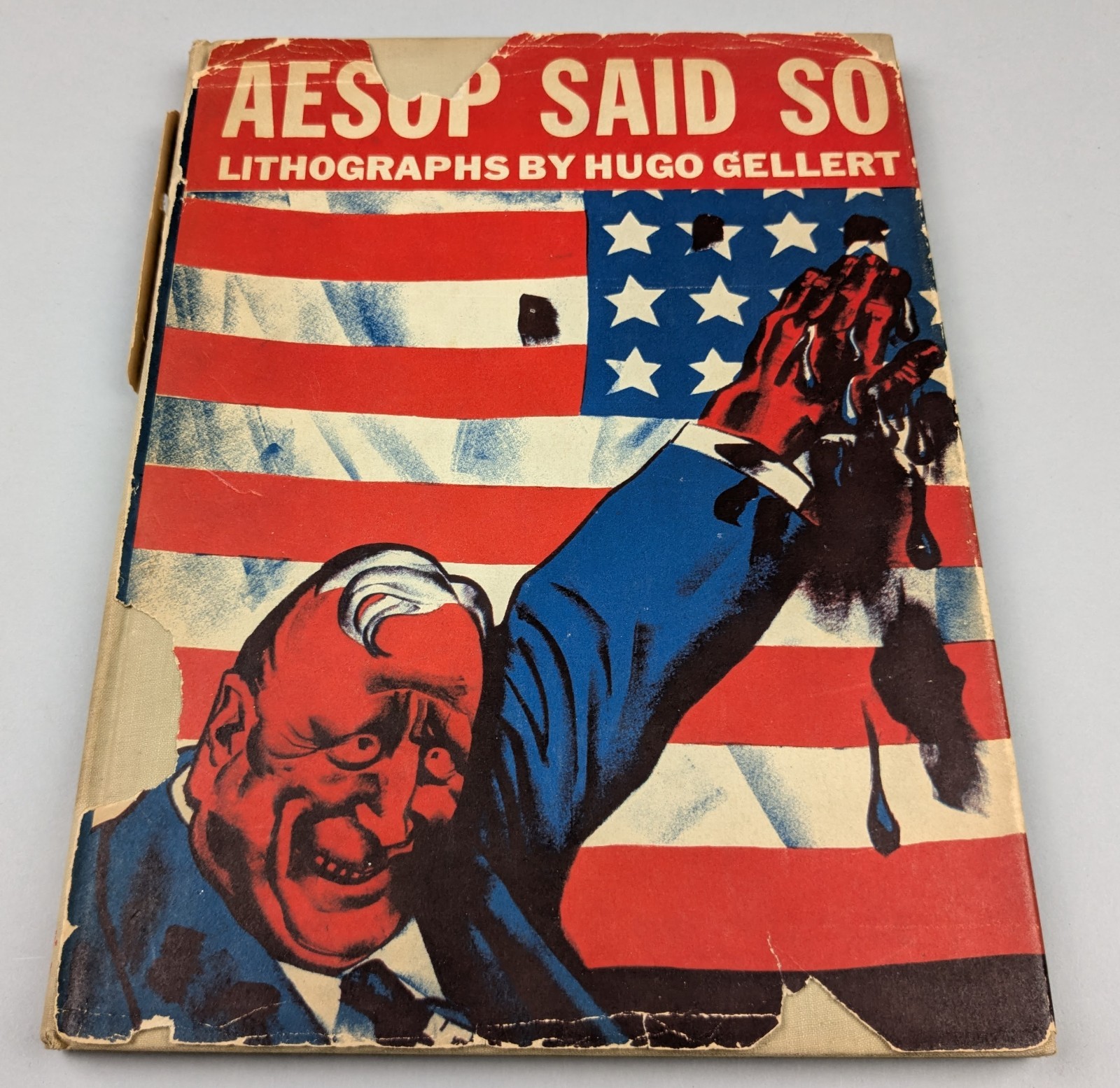 Aesop Said So by Hugo Gellert 1936 HC Lithographs Political Art Satire Cartoons