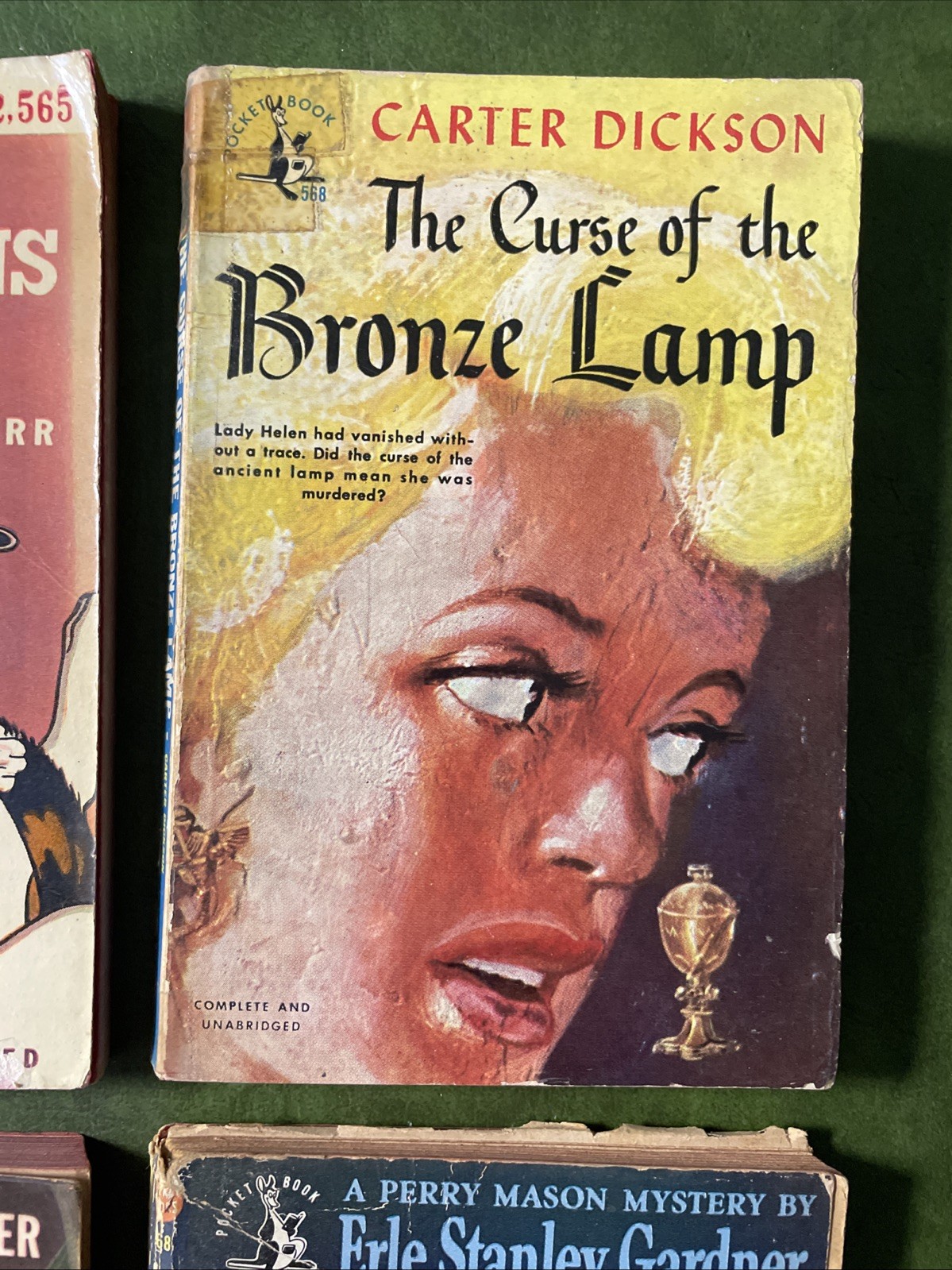 Vintage Pulp Paperback Lot (8) ~ Crime Sleaze Mystery ~ Gardner, Dickson, Carr