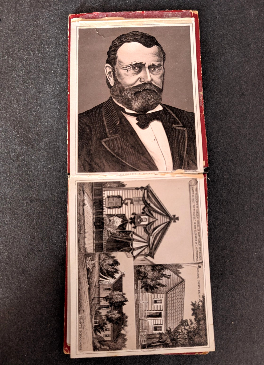 U.S. Grant Album Memorial 1886 Accordian Views Complete