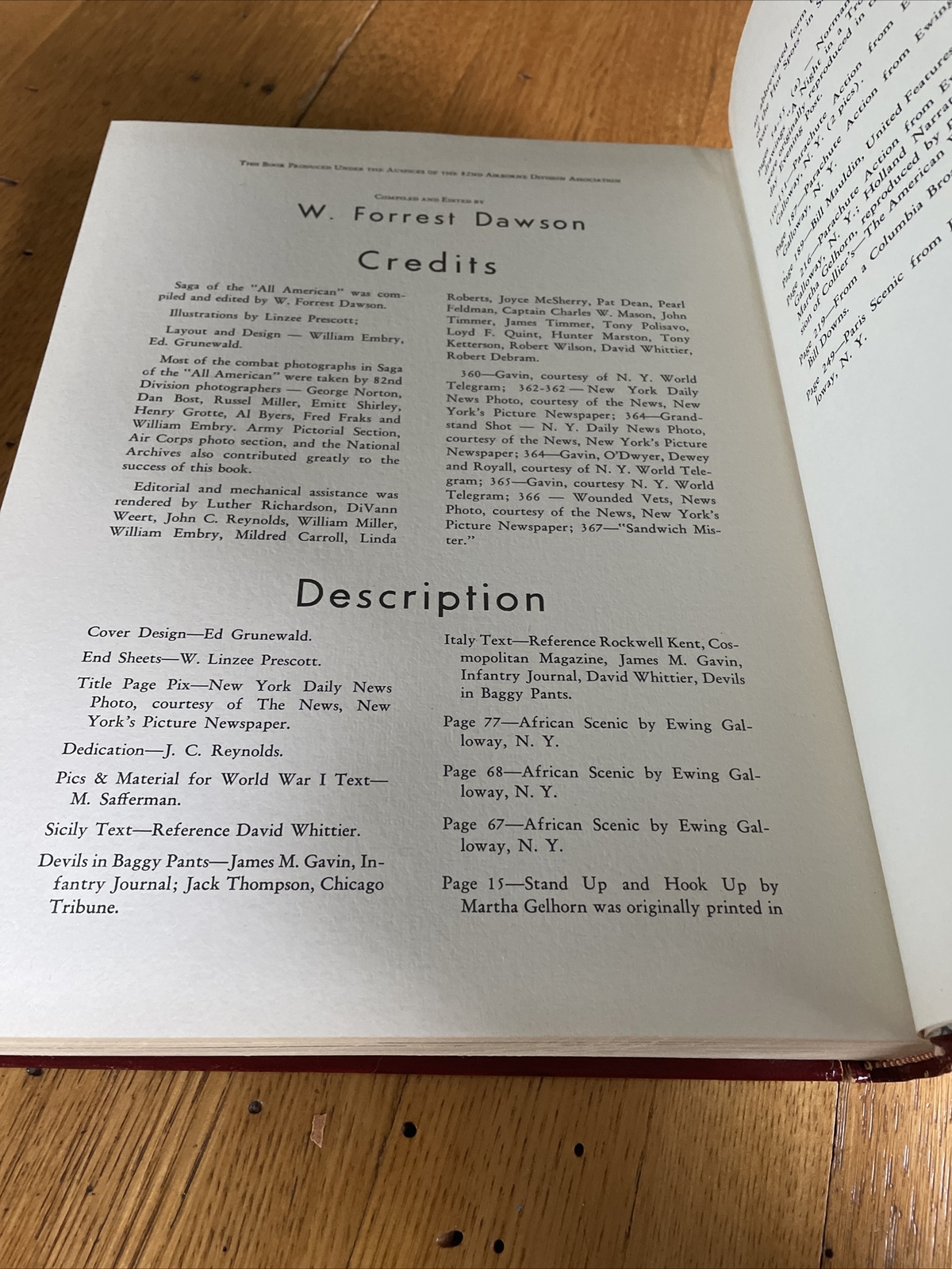 1st Edition Saga of the All American – 82nd Division Unit History WWI WWII