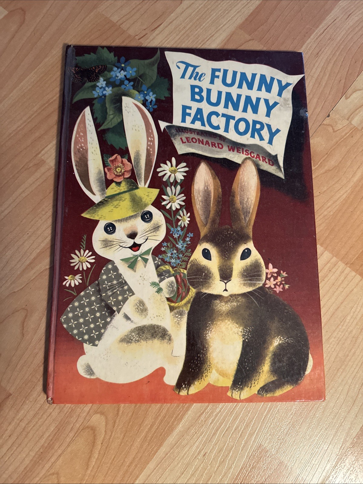 1950 THE FUNNY BUNNY FACTORY By Adam Green & Leonard Weisgard First Edition HC