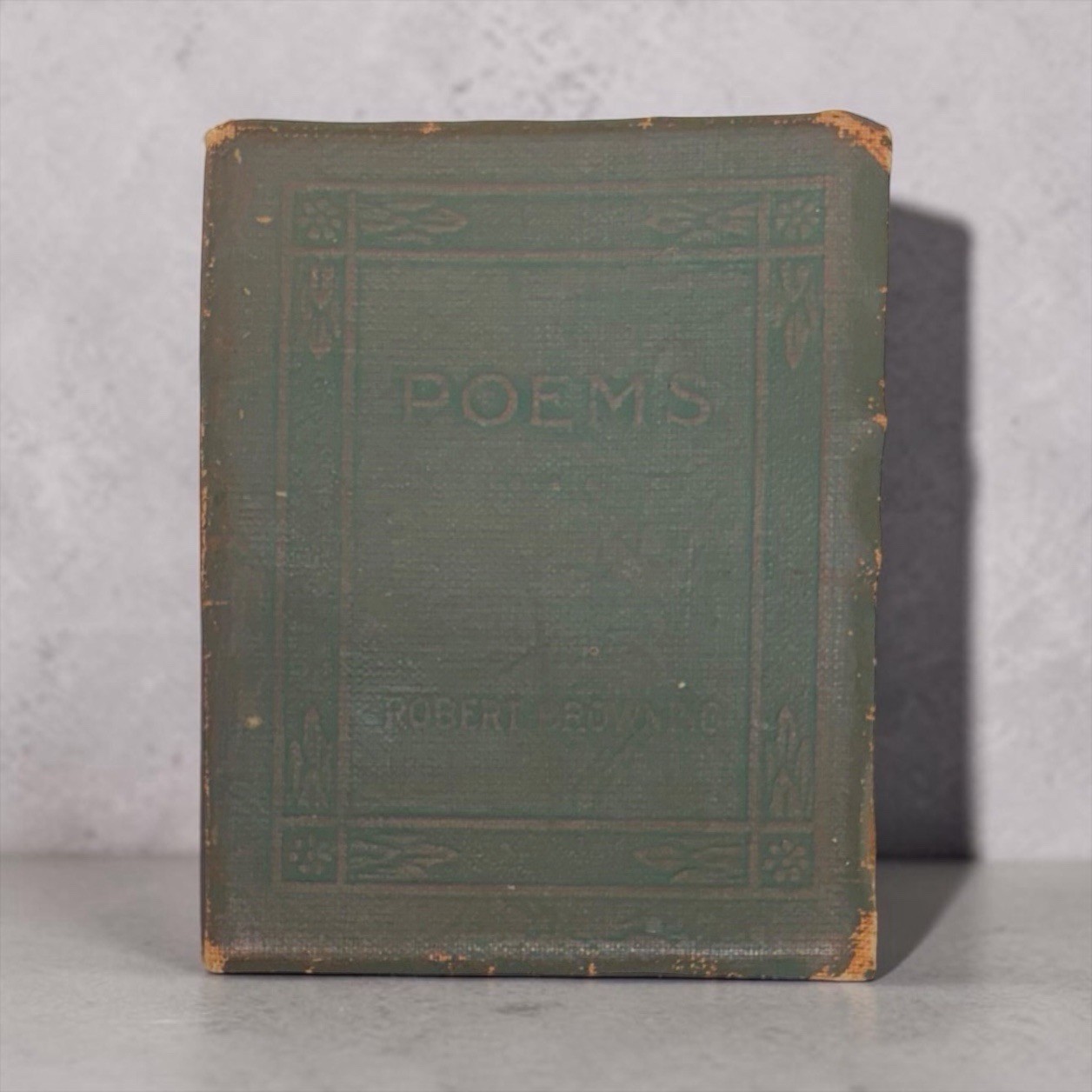 Vintage Green ‘Poems’ Robert Browning Little Leather Library Book from the 1920s