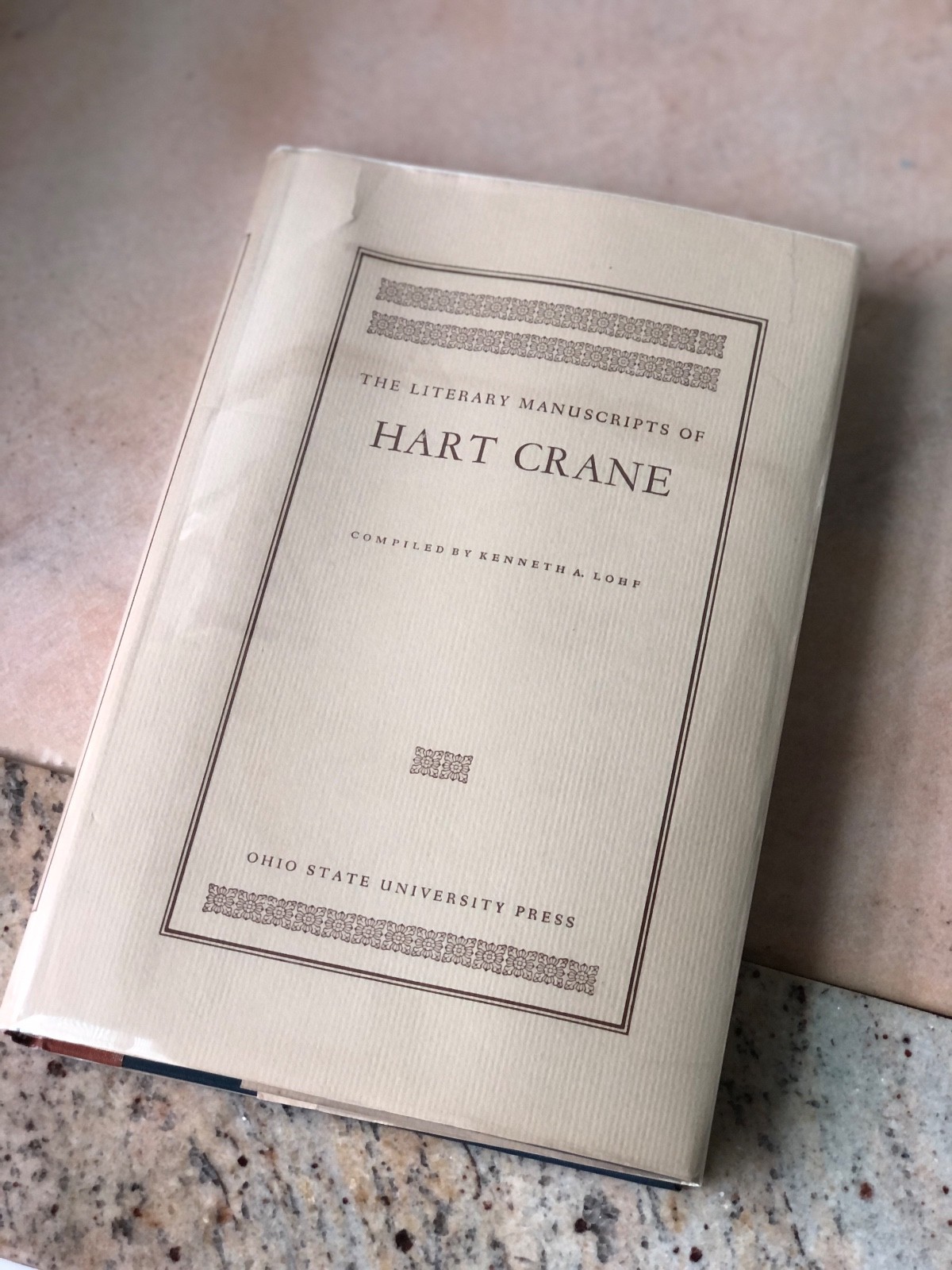 1st Edition, Literary Manuscripts of Hart Crane 1967 Ohio State Press -Lohf