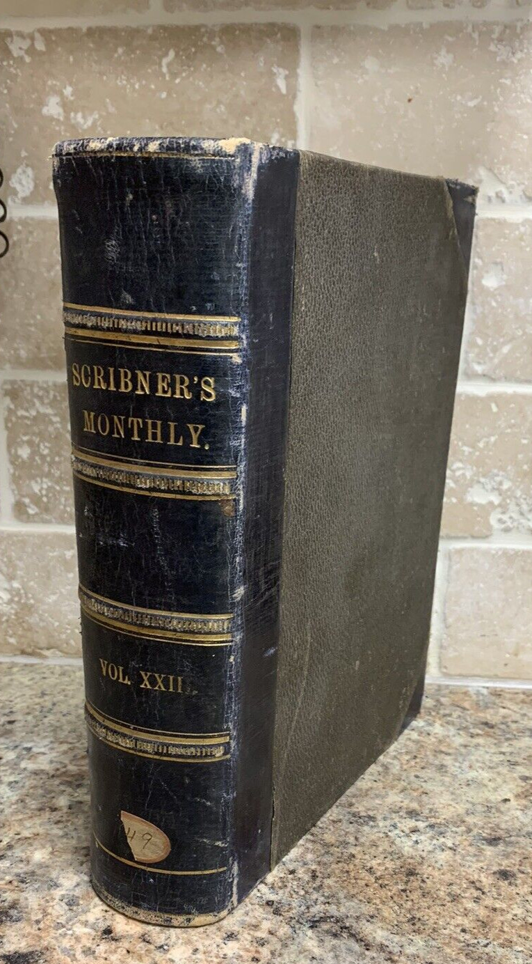 Original 1st Ed 1881 Scribner’s Monthly Volume XXII – Uncle Remus Rainy Day (14B