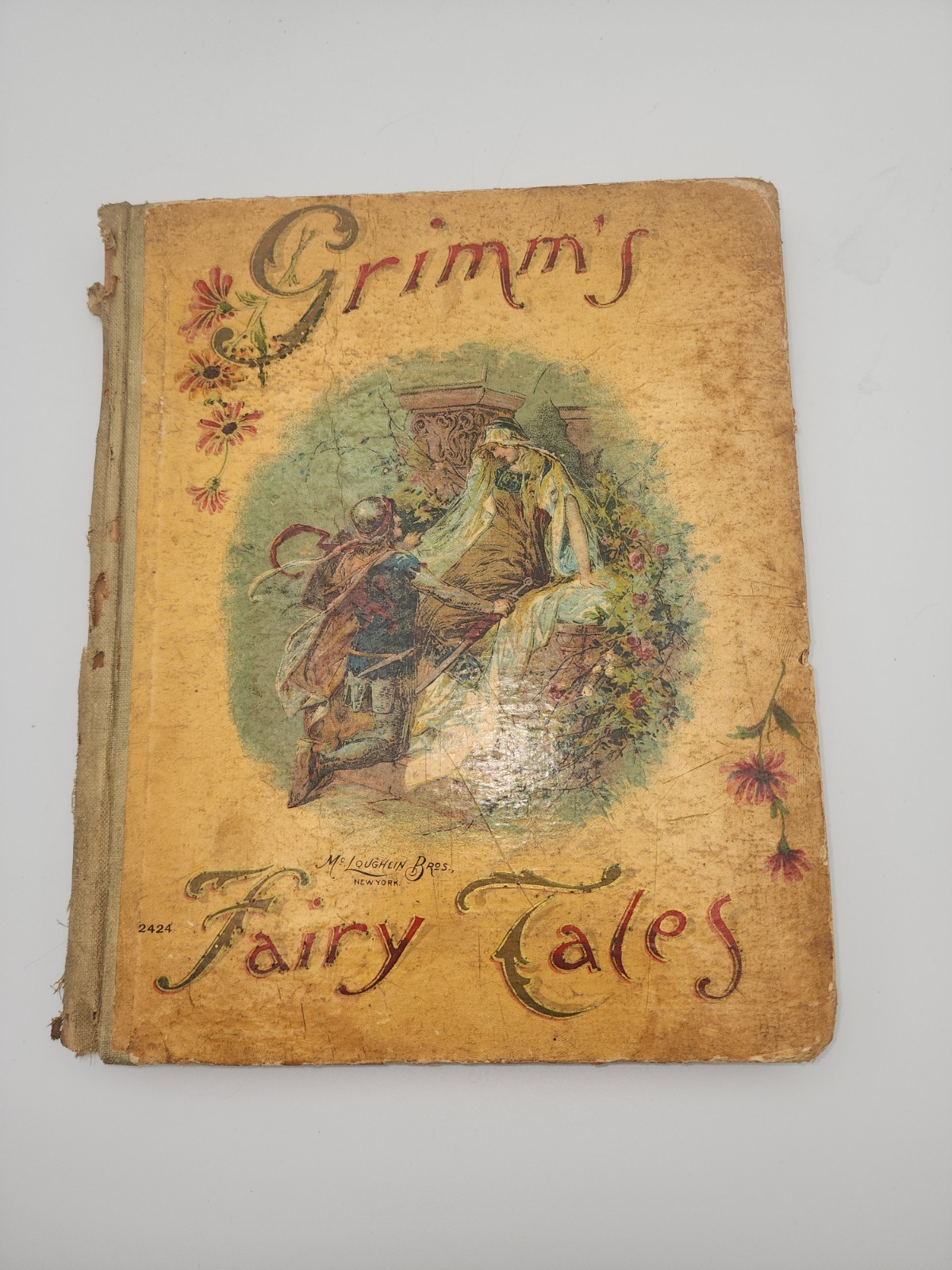 1903 Grimm’ Fairy Tales Hard Cover Mc Loughlin Bros. New York 186pp