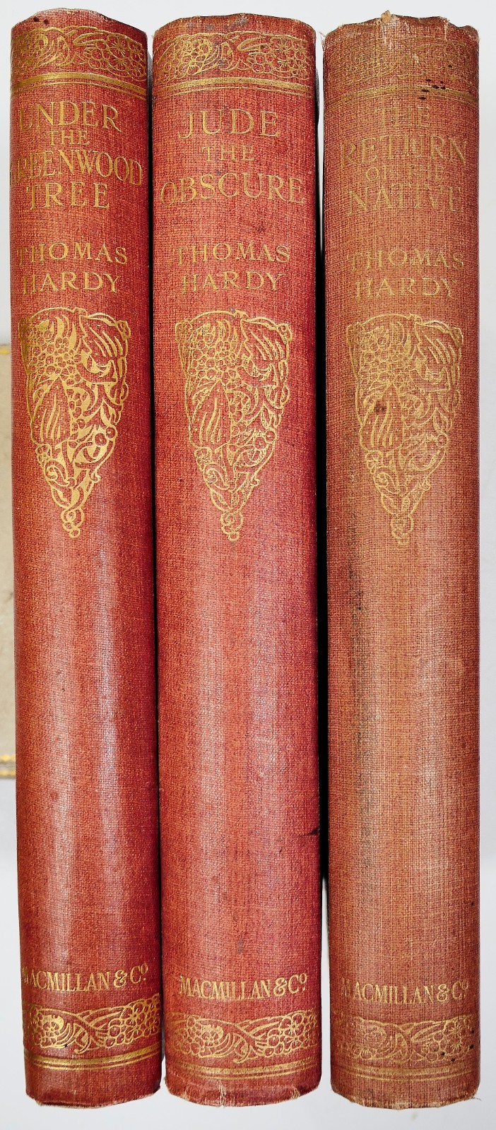 Thomas Hardy 3 Vol Set Jude Native Greenwood Tree Macmillan Classics