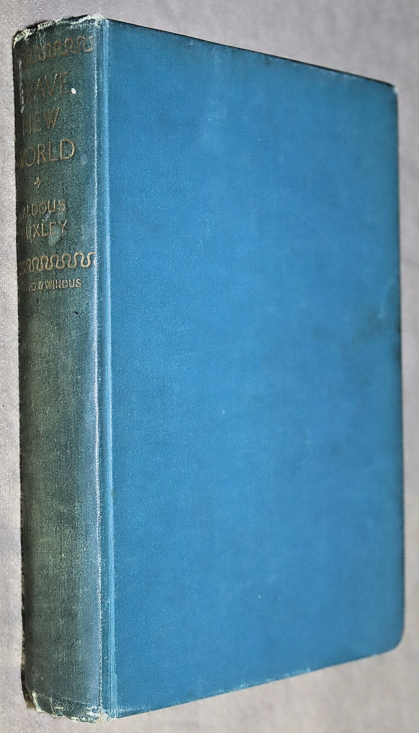 BRAVE NEW WORLD – 1932 Chatto & Windus Aldous Huxley Third Impression Solid Good